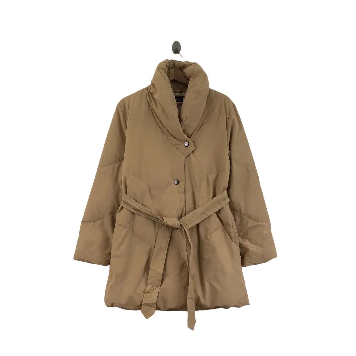 Vintage BVONO MILANO THINSULATE Featherless Puffer Trench Coat Size L / US 10 / IT 46 - 1 Thumbnail