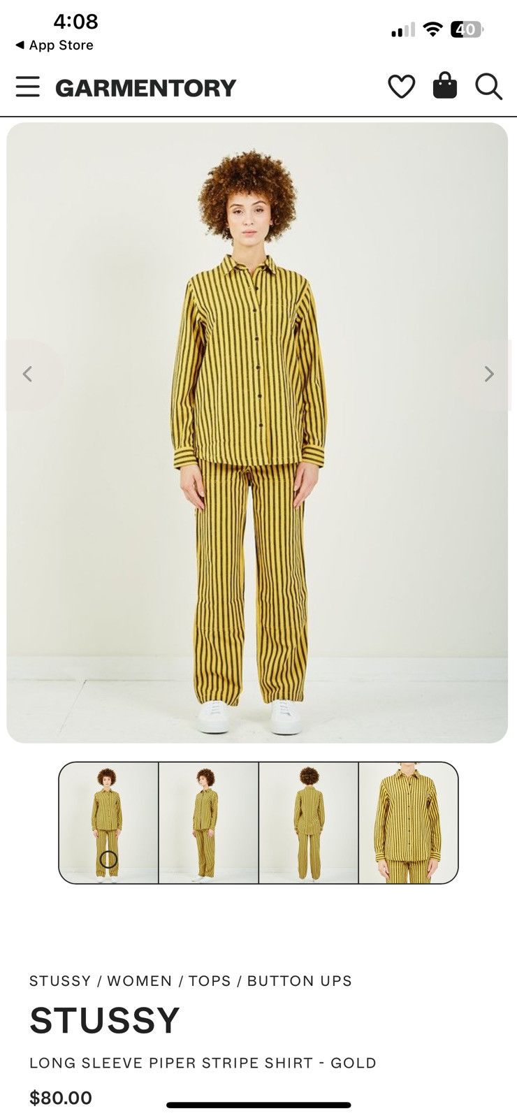 Stussy Stussy piper soft cargo woven striped pant Size 27" / US 4 / IT 40 - 7 Thumbnail