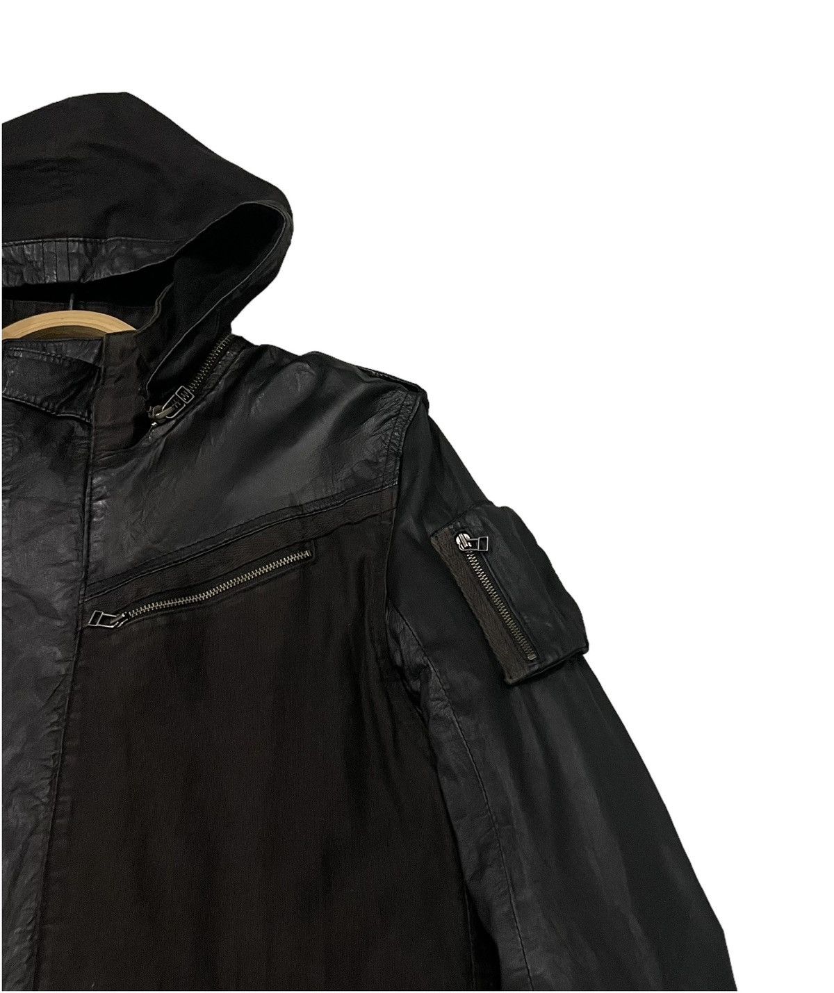 14th Addiction 14th Addiction Seditionaries Sheepskin Leather Parka Jacket Size US S / EU 44-46 / 1 - 2 Thumbnail