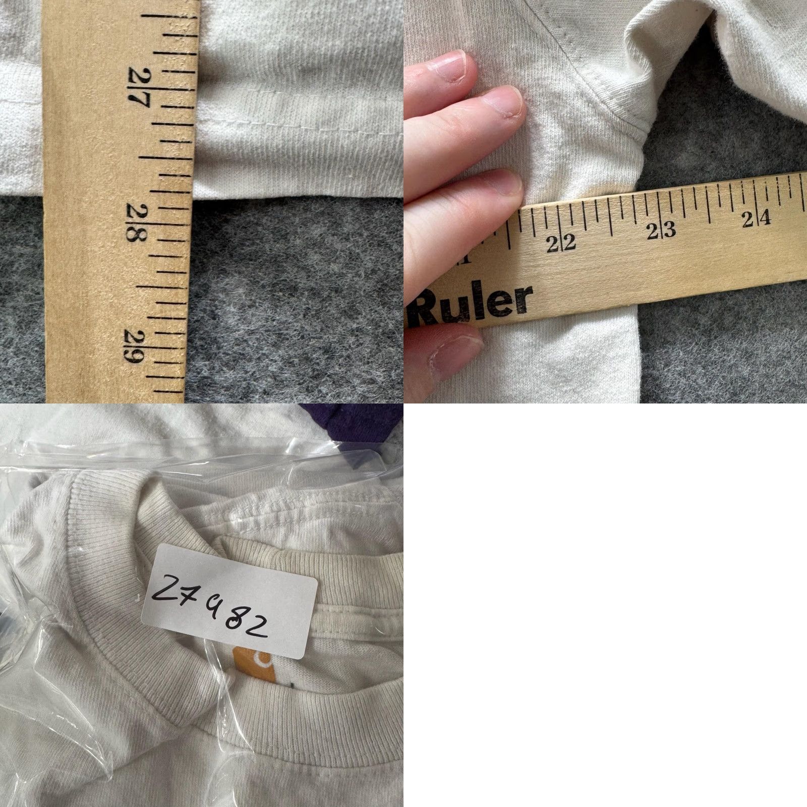 Carhartt Carhartt Shirt Mens L White Pocket Logo Tagless Crewneck Workwear Size US L / EU 52-54 / 3 - 8 Thumbnail