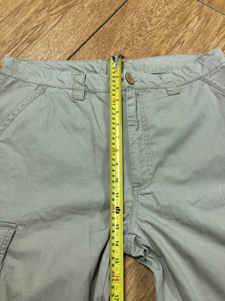Nike NIKE Y2K beige denim shorts Vintage size L streetwear Size US 34 / EU 50 - 11 Thumbnail