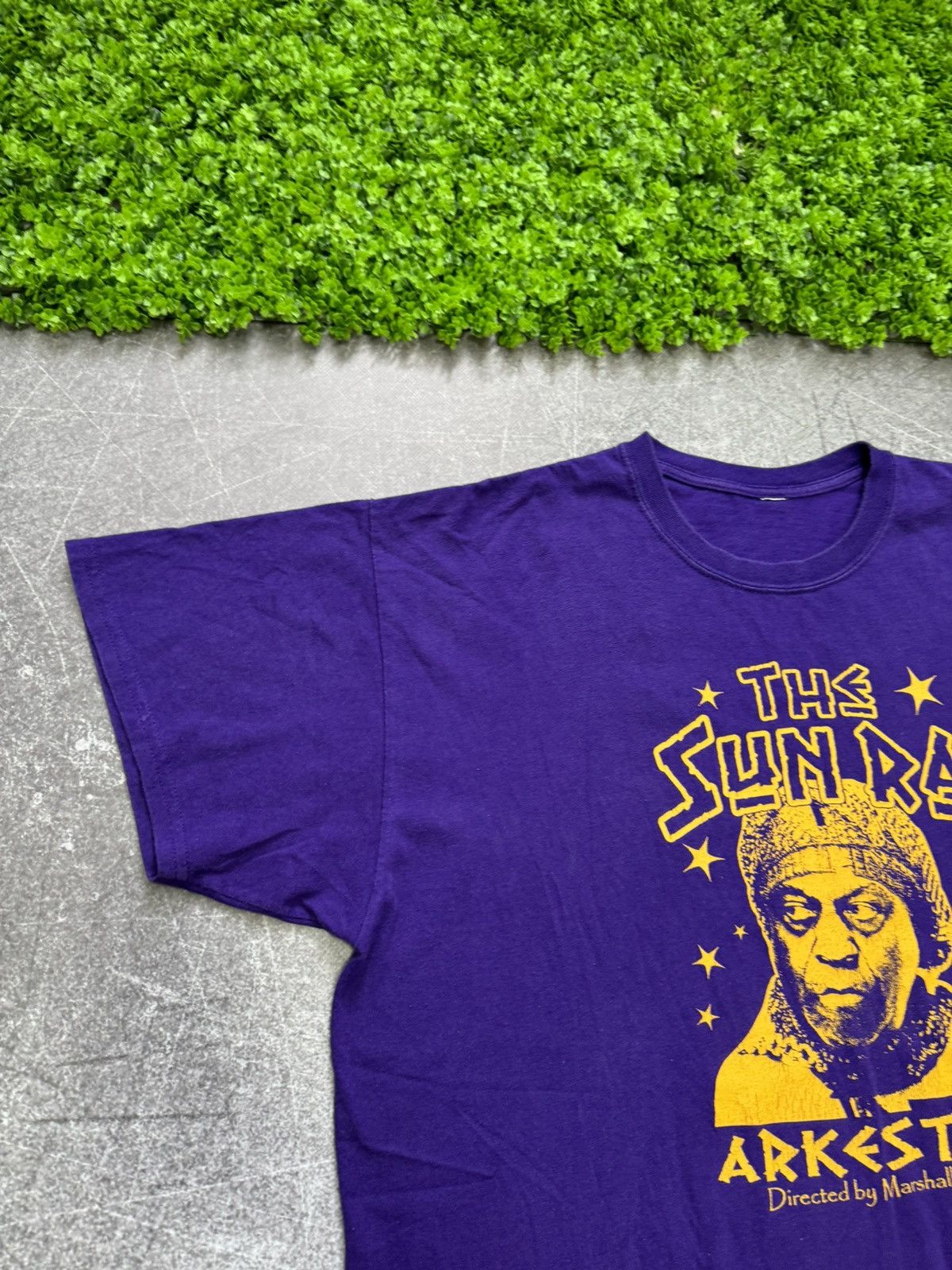 Band Tees Vintage Purple T-Shirt Tee Sun Ra Arkestra Marshall Allen Size US L / EU 52-54 / 3 - 8 Thumbnail