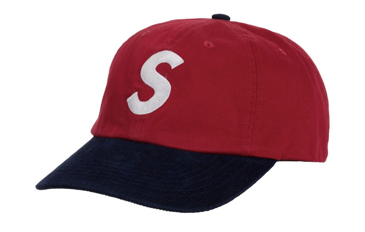 image of Supreme 2 Tone S Logo Panel in Red, Men's