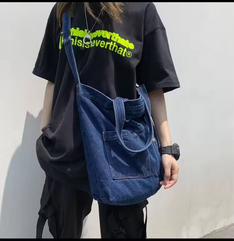 Japanese Brand Denim Casual Shoulder Bag Size ONE SIZE - 3 Thumbnail