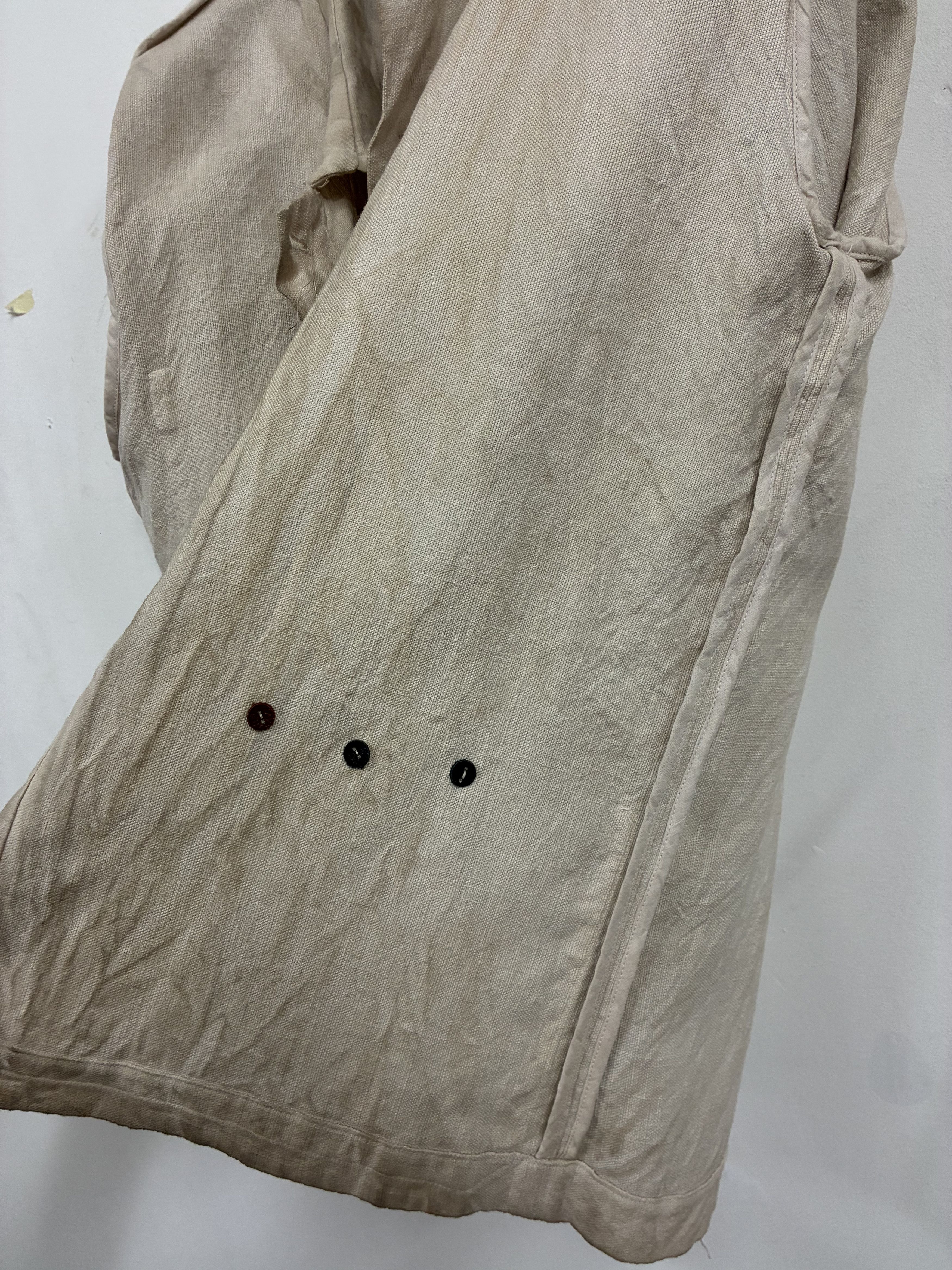 Mavranyma MAVRANYMA - Hand dyed wool linen jacket - light brown / sand Size US M / EU 48-50 / 2 - 9 Thumbnail