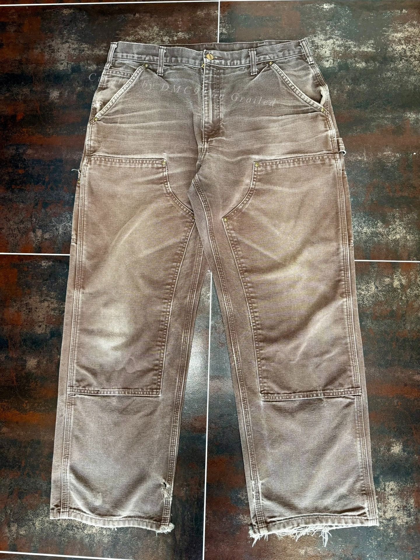 Vintage Vintage Carhartt B136 Work Pants Size US 35 - 1 Thumbnail