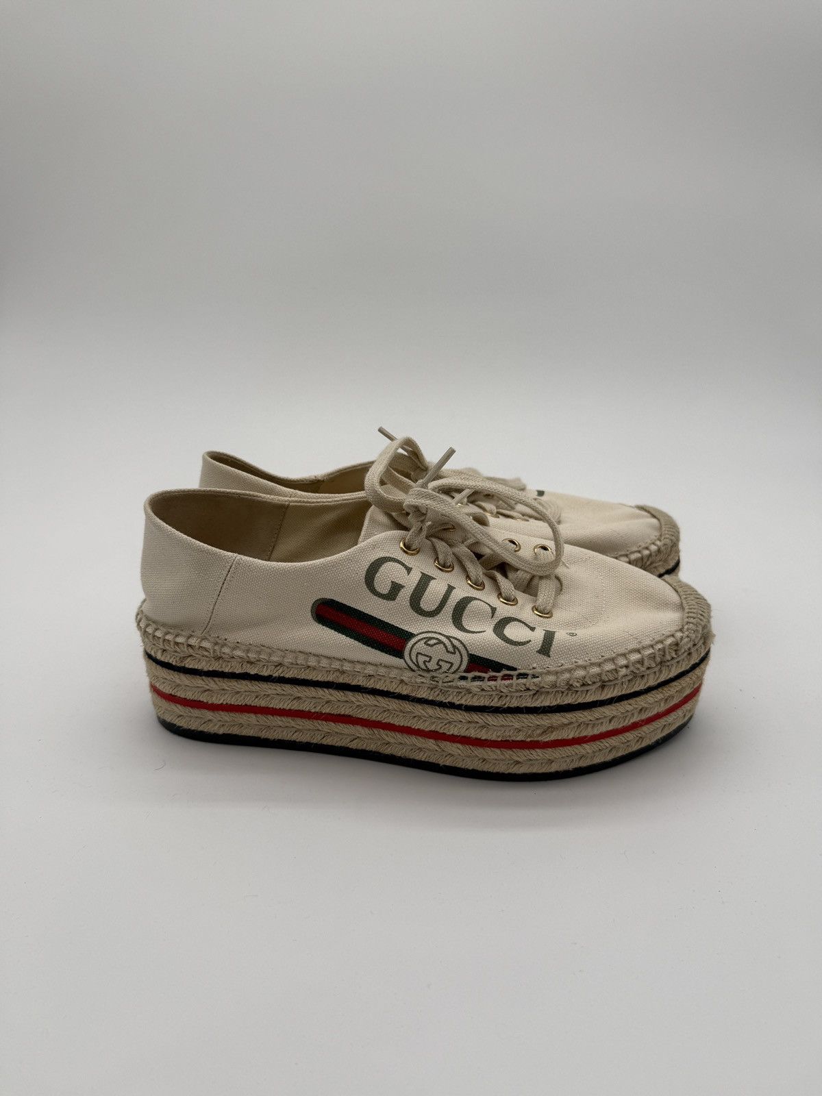Gucci Gucci Platform Sneakers Size US 8.5 / IT 38.5 - 1 Thumbnail