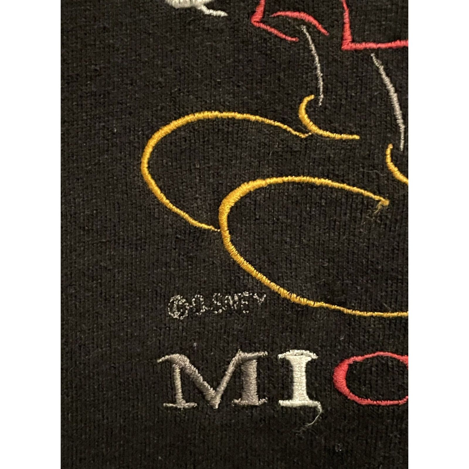 Disney VINTAGE Mickey Mouse 90s Disney Crewneck Sweater Black L Unisex Adults Sweatshirt Pullover Embroidered Men Women Size US L / EU 52-54 / 3 - 3 Thumbnail