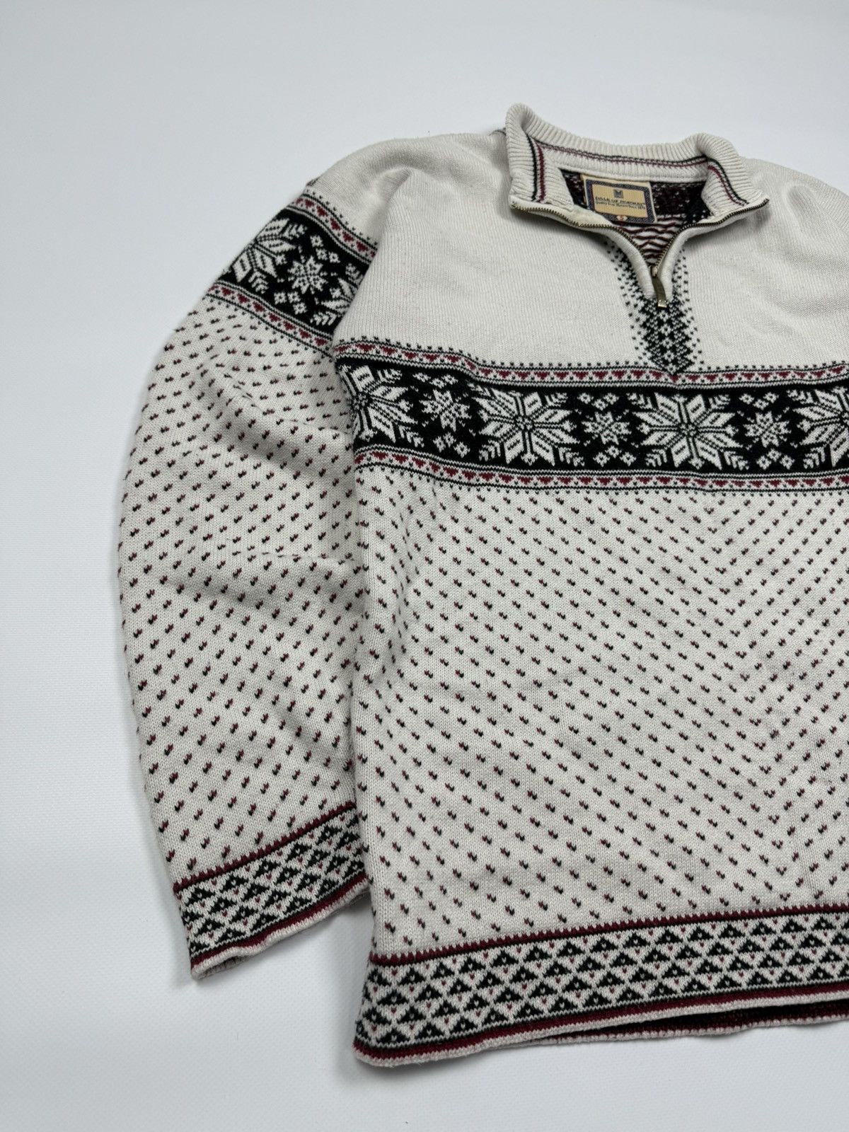 Dale Of Norway Dale Of Norway Cotton 1/4 Zip Knit Sweater Size S Size US S / EU 44-46 / 1 - 4 Thumbnail