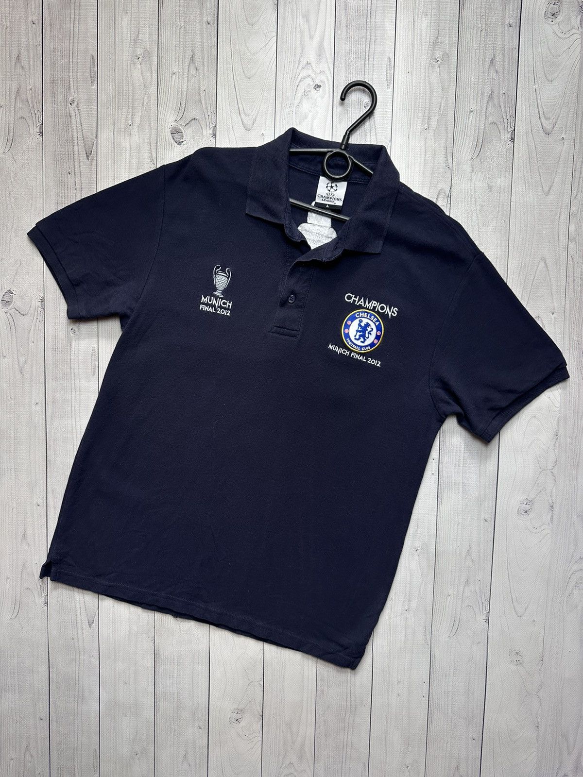 Chelsea Soccer × Vintage Vintage Chelsea Champions League soccer polo 2012 L Size US L / EU 52-54 / 3 - 1 Thumbnail
