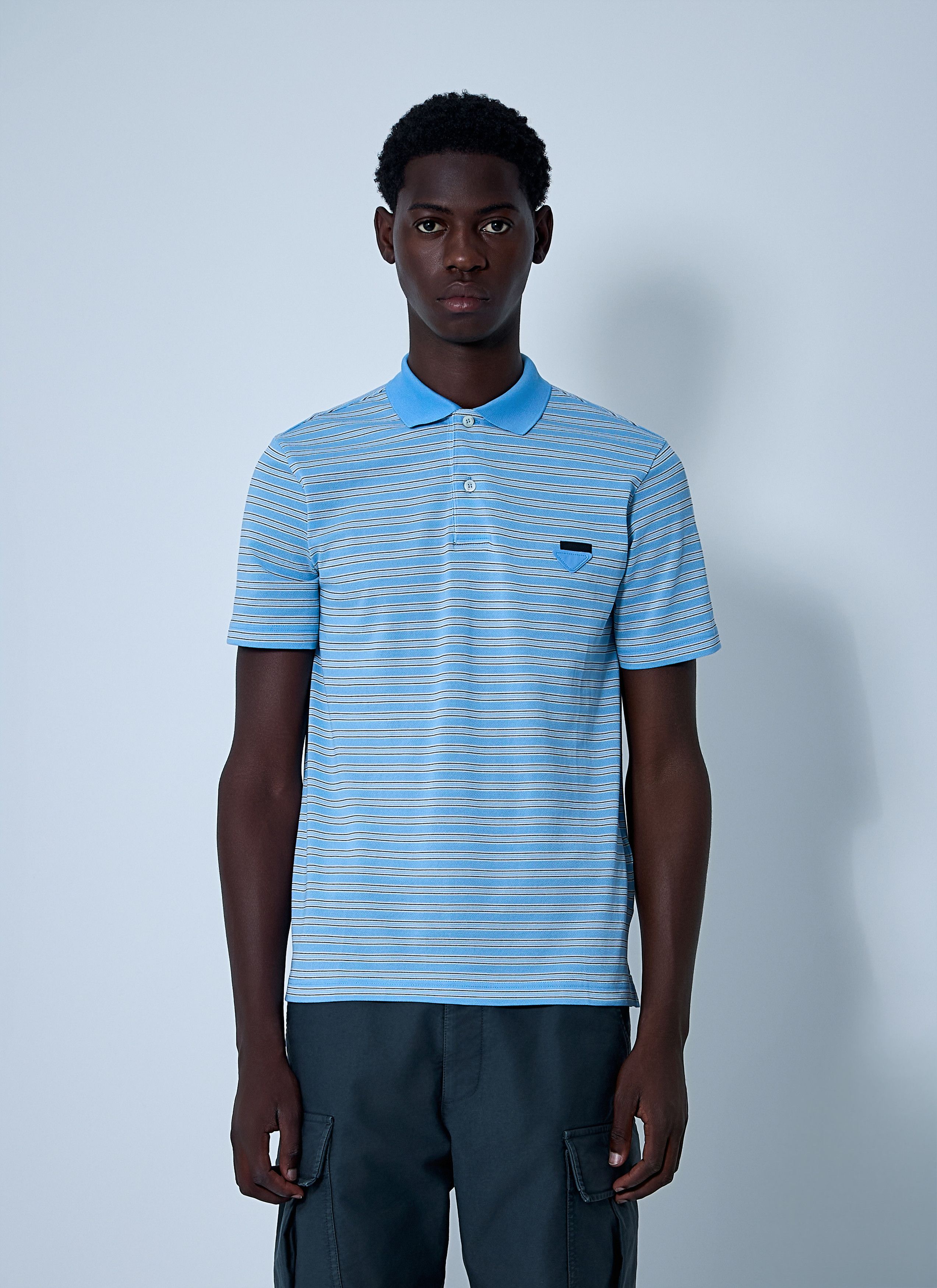 Prada Logo Motif Polo Shirt Size US M / EU 48-50 / 2 - 1 Thumbnail