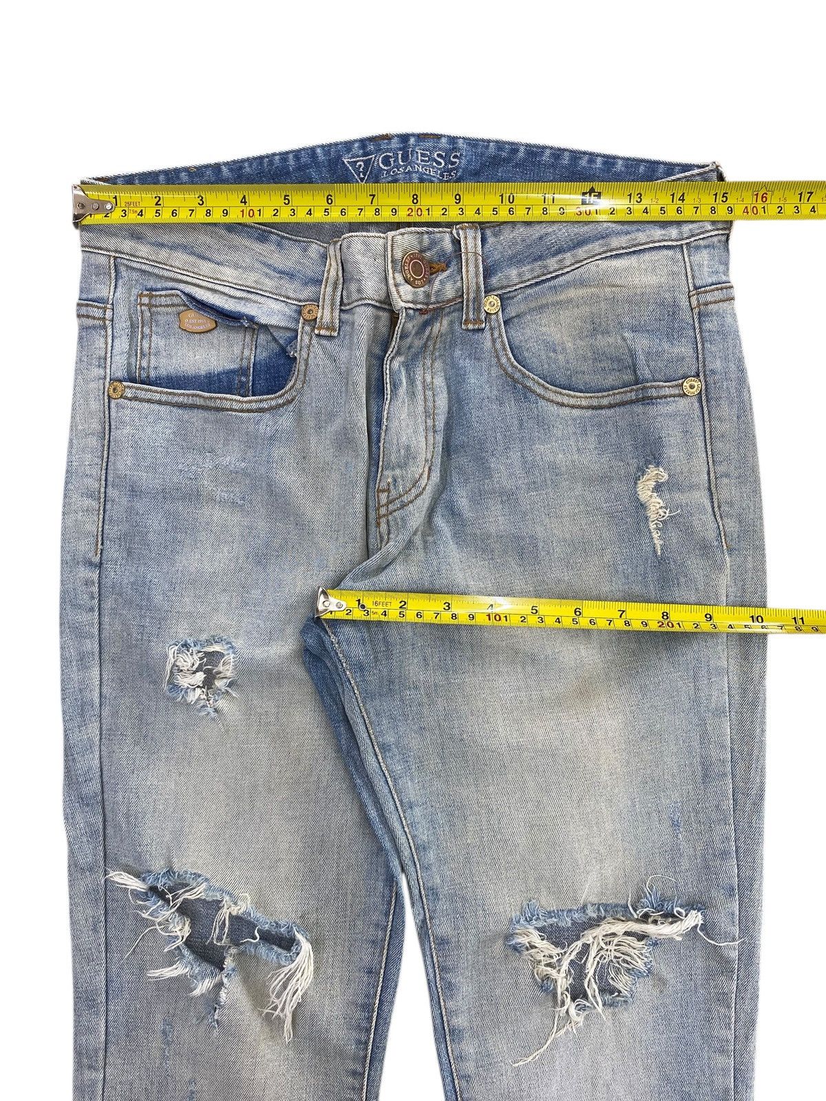 Guess Guess Acid Light Wash Style Ripped Jeans Size US 30 / EU 46 - 5 Thumbnail