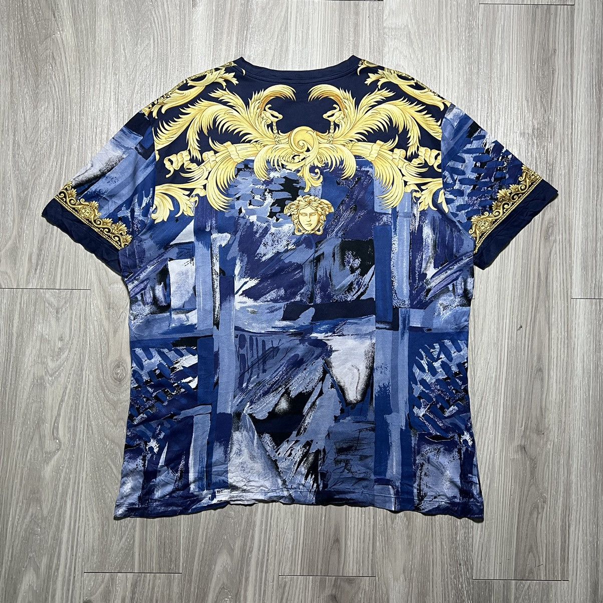 Versace Versace Baroque Greek Key and Sun City Tee Size US XXL / EU 58 / 5 - 2 Thumbnail