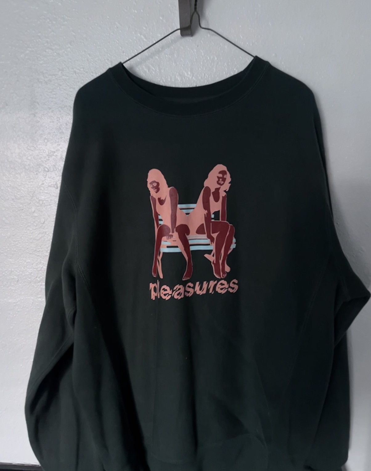 Pleasures Forest Green Sweatshirt Size US L / EU 52-54 / 3 - 1 Thumbnail
