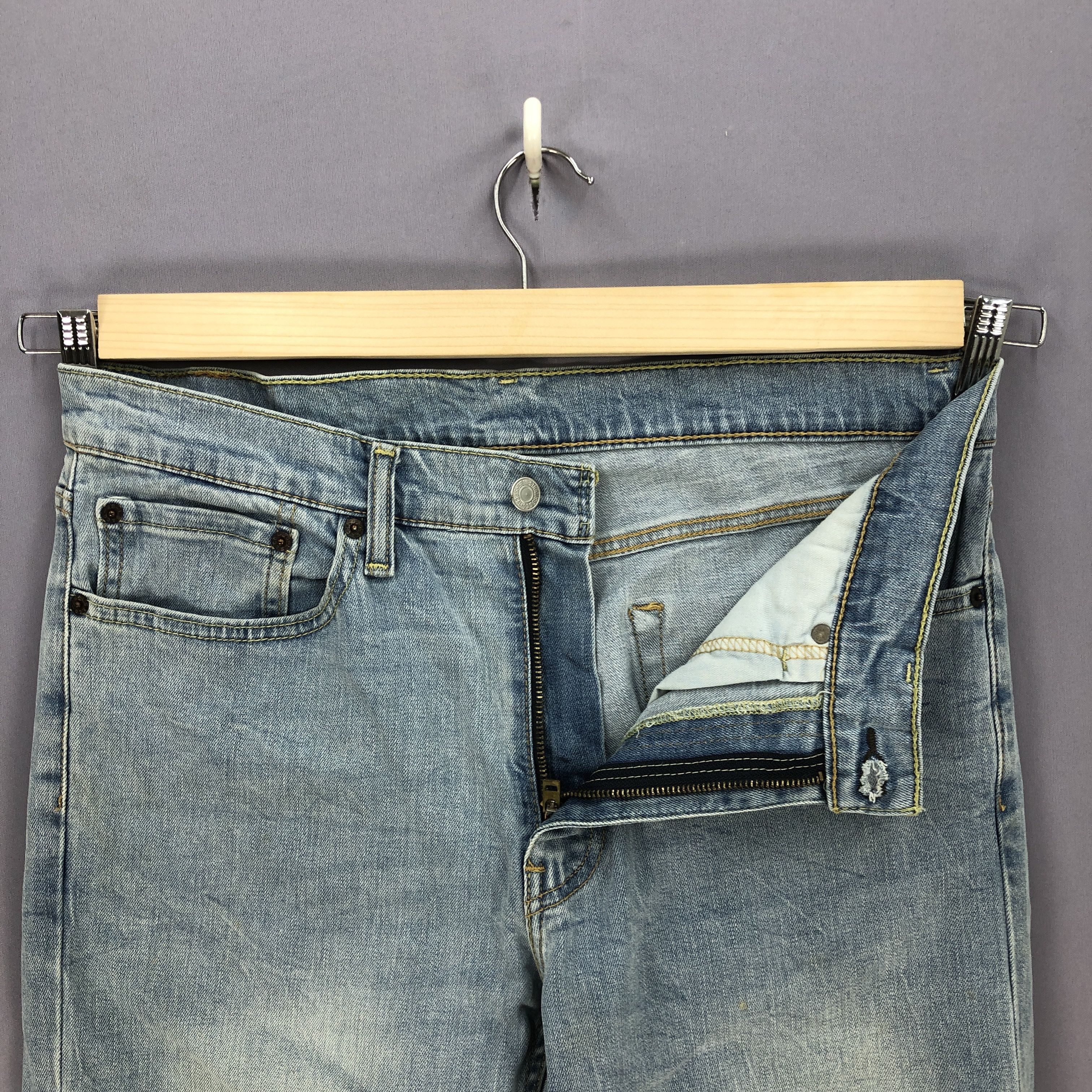 Levi's Vintage Levis Sun Faded Jeans Levi's Slim Light Wash Denim Size US 34 / EU 50 - 5 Thumbnail
