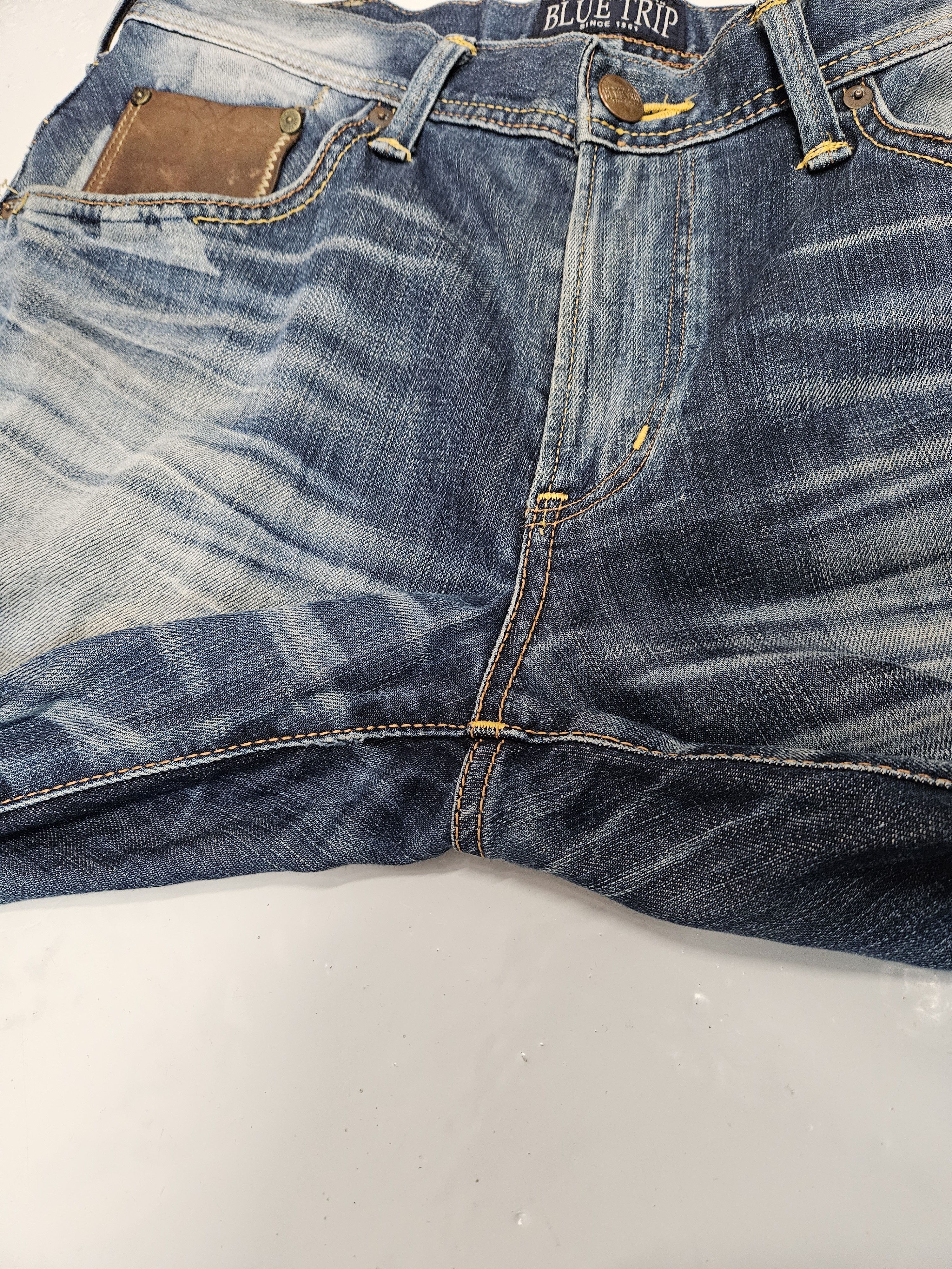 Edwin Edwin blue trip distressed washed bootcut denim Size US 34 / EU 50 - 17 Thumbnail