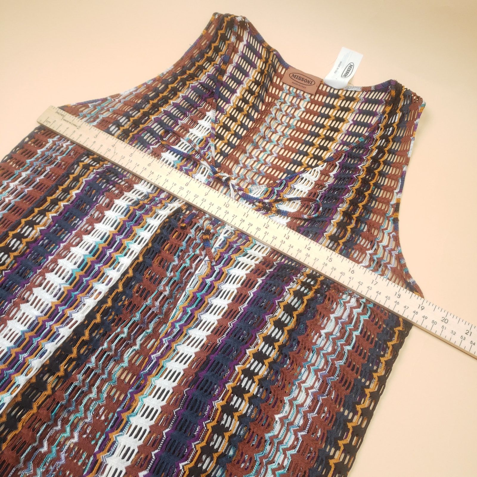 Missoni MISSONI Zig Zag Knit 3-Piece Set Cardigan Maxi Pants Rare Size M / US 6-8 / IT 42-44 - 20 Thumbnail
