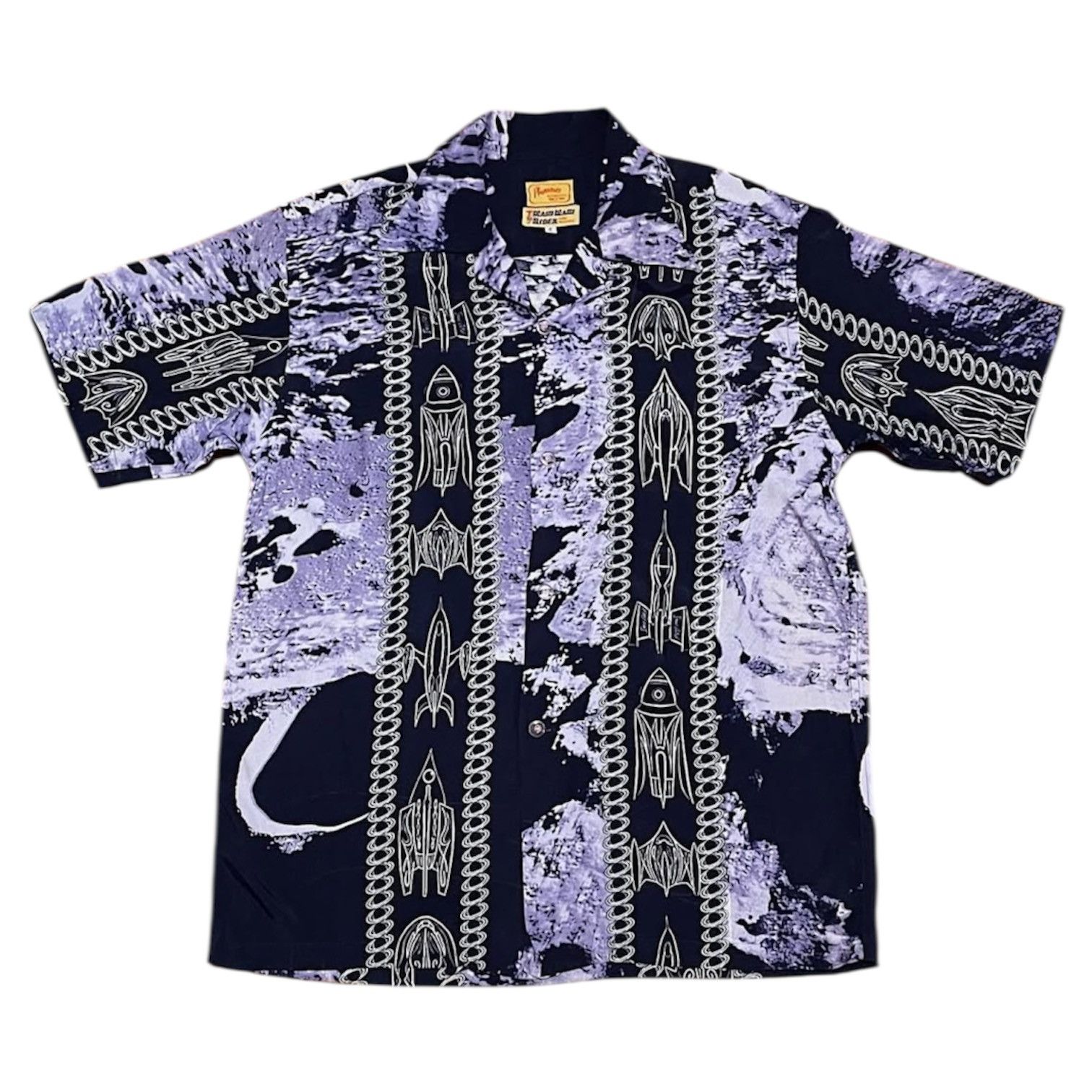 Pherrow's 2000s Archival Pherrows Mahi Mari Rider Rayon Aloha Shirt Size US M / EU 48-50 / 2 - 1 Thumbnail