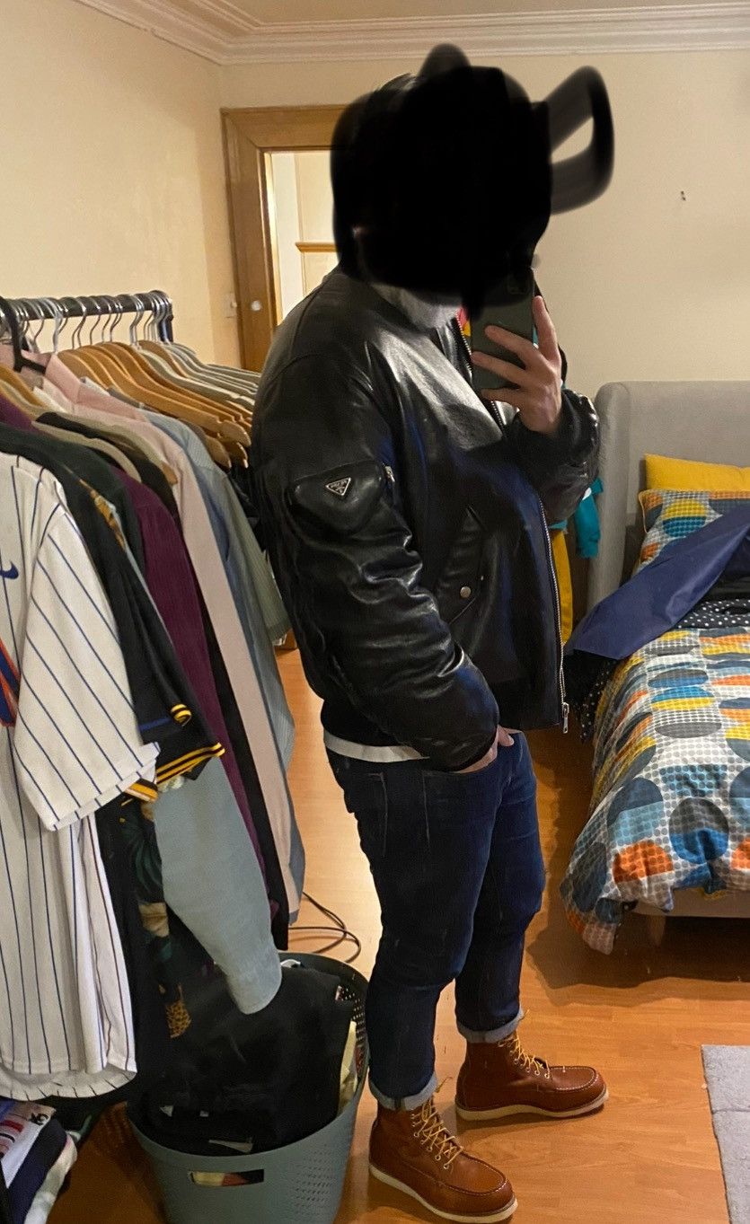Prada Prada Leather Bomber Jacket Size US M / EU 48-50 / 2 - 18 Thumbnail