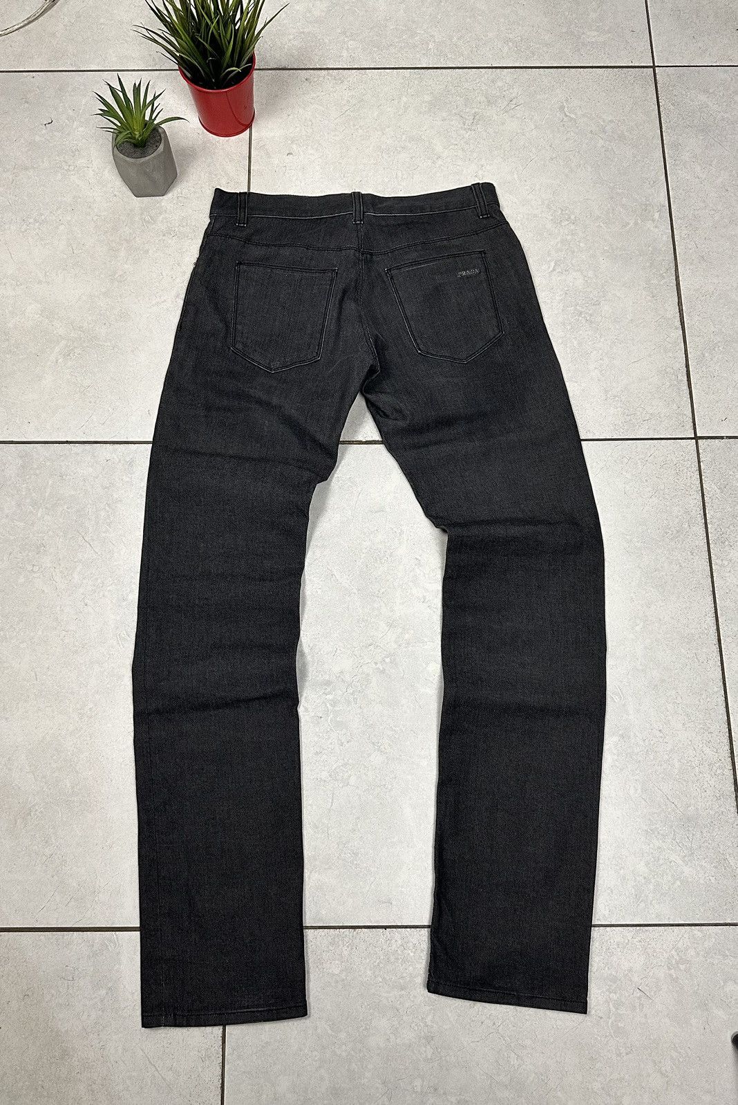 image of Vintage Prada Jeans in Grey, Men's (Size 33)