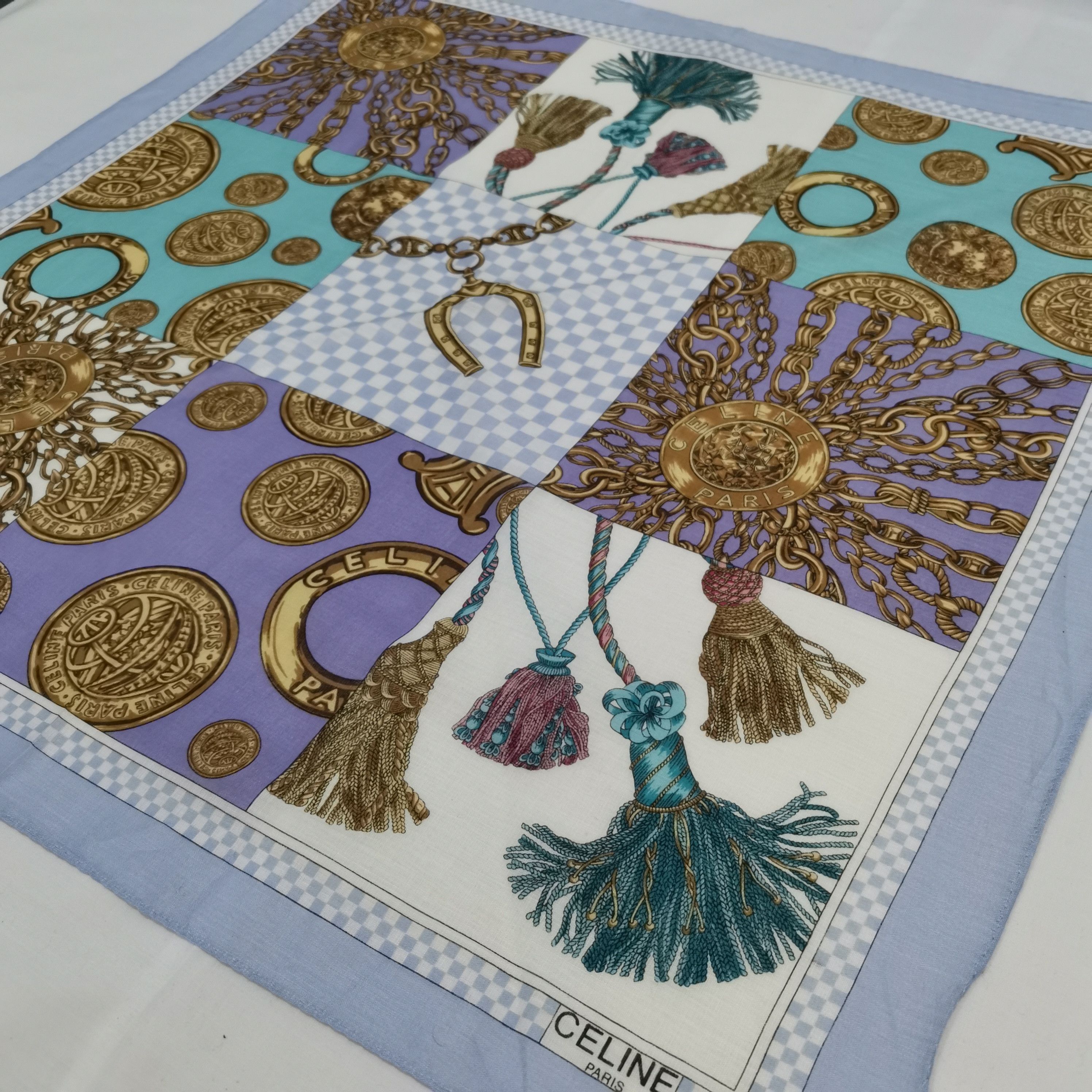 Celine CELINE HANDKERCHIEF/ NECKERCHIEF/ SCARF/ BANDANA Size ONE SIZE - 2 Thumbnail