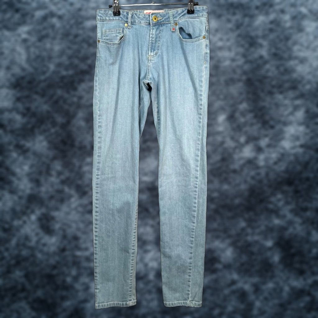 Fiorucci Fiorucci Jeans Skinny Blue Light Wash Stretch 28 Womens Slim 5-Pocket Denim Cotton Elastane Pocket Logo Adult Womens Visual NZ Size 28" / US 6 / IT 42 - 1 Thumbnail