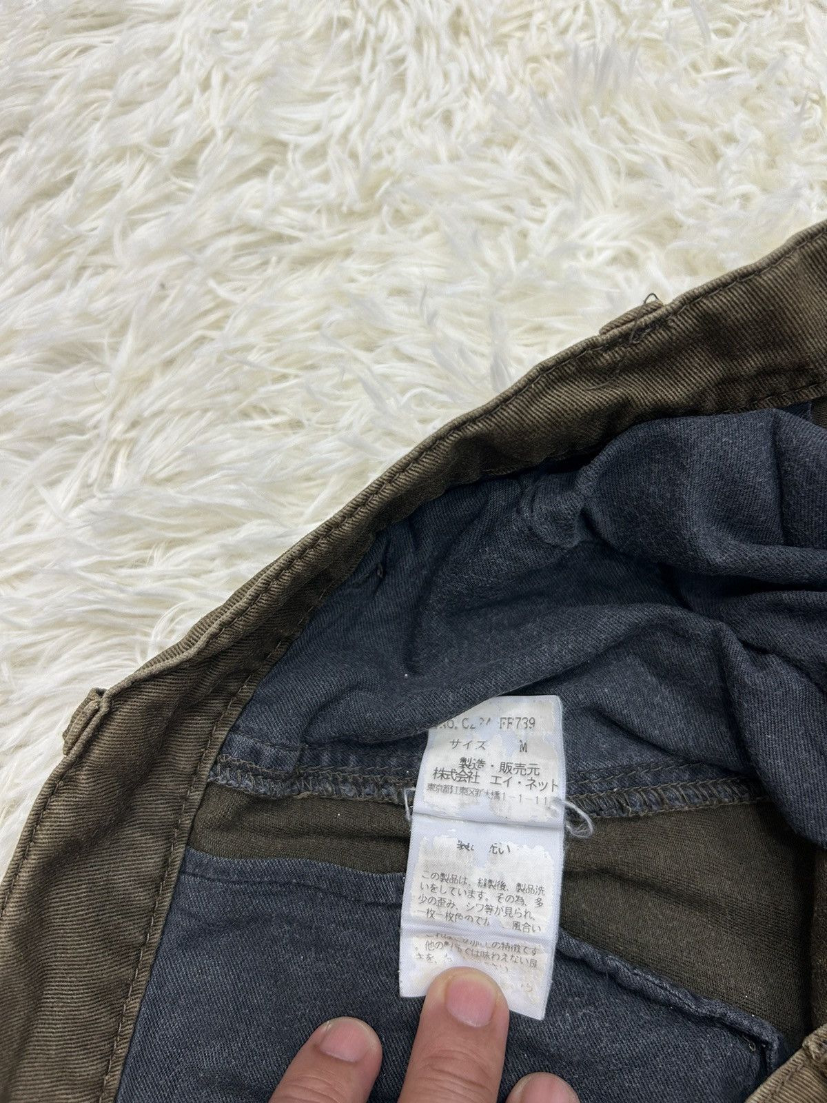 CABANE de ZUCCa Cabane de Zucca Army Green Sun Faded Bush Pants Size US 31 - 7 Thumbnail