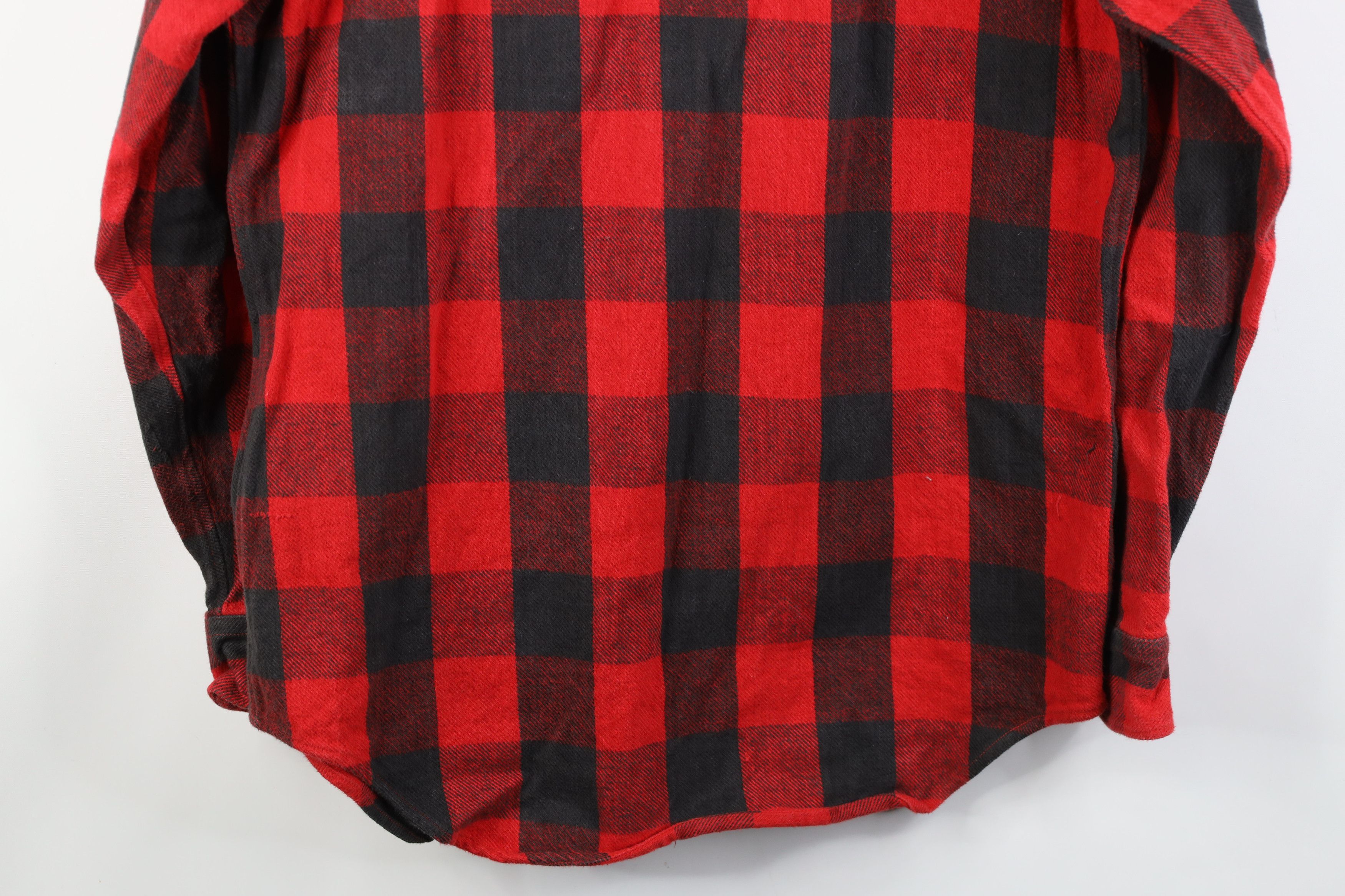 Vintage Vintage 90s Streetwear Heavyweight Button Shirt Plaid Size US M / EU 48-50 / 2 - 15 Thumbnail