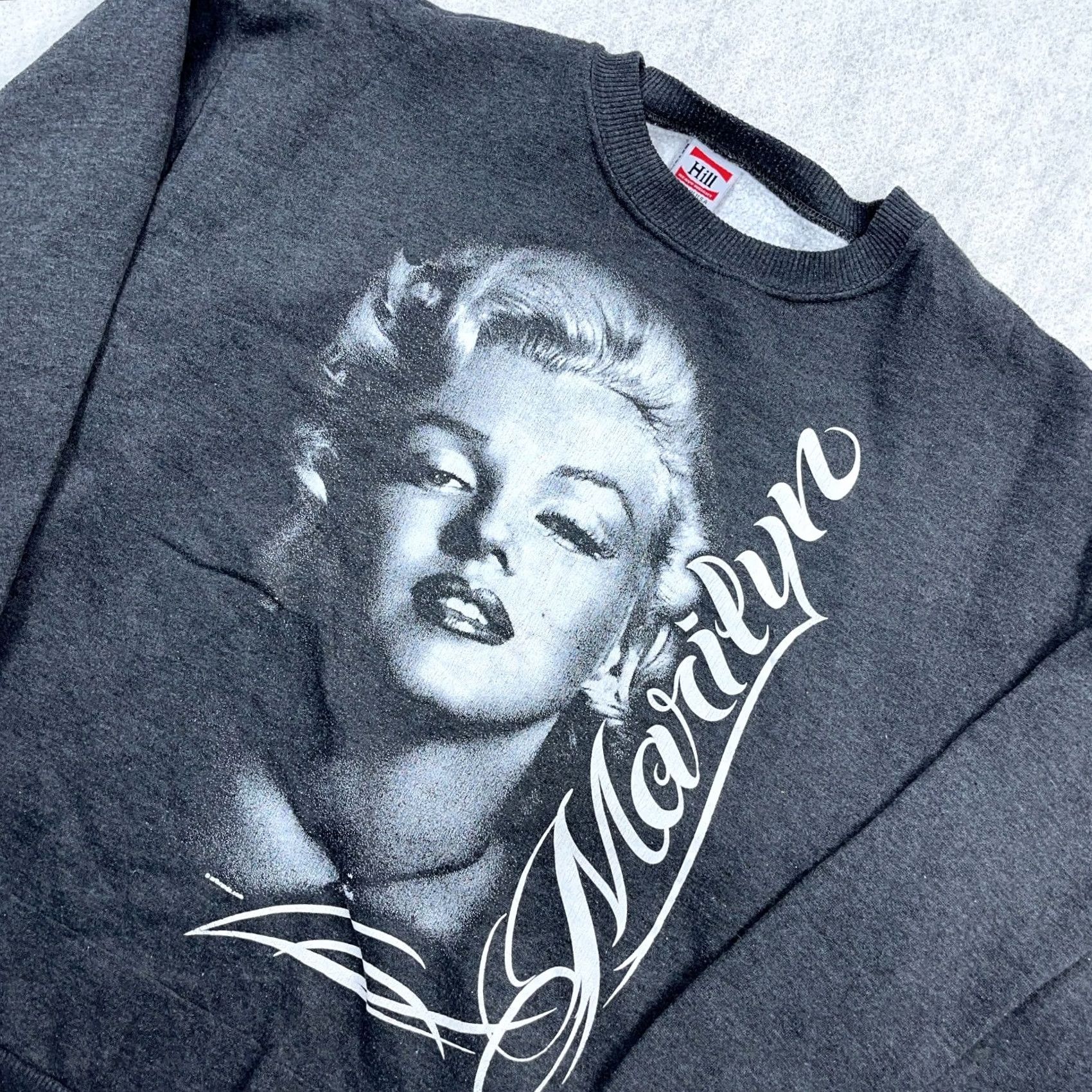 Vintage VINTAGE Marilyn Monroe Sweatshirt Mens XL Gray Crewneck Sweater USA 90s Size US XL / EU 56 / 4 - 2 Thumbnail