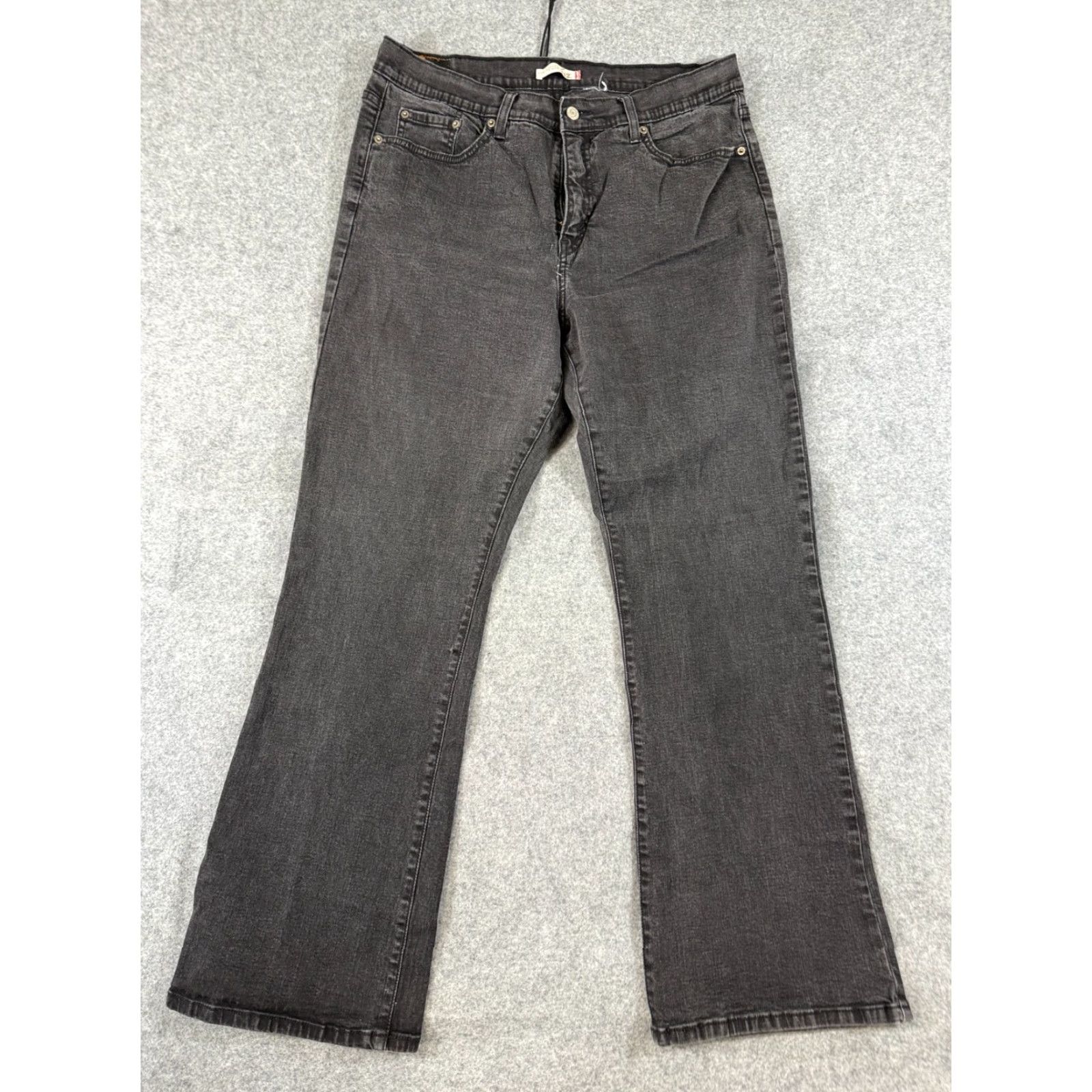 Levi's Levi’s 512 Jeans Womens 34X32 Black Denim Bootcut Slimming 5-Pocket Regular Rise Mid Inseam 32 Color Black Size 34 Mens Womens Boys Girls Size 24" / US 00 / IT 34 - 3 Thumbnail