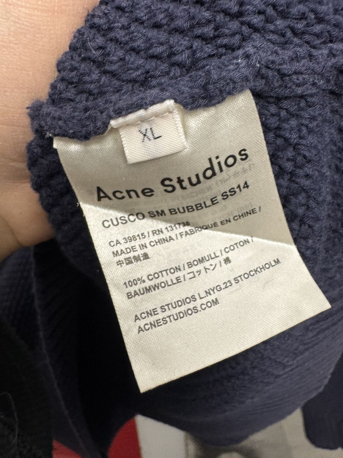 Acne Studios SS14 Acne Studios Cusco Bubble Ribbed Knit Sweater Boxy Fit Size US L / EU 52-54 / 3 - 5 Thumbnail
