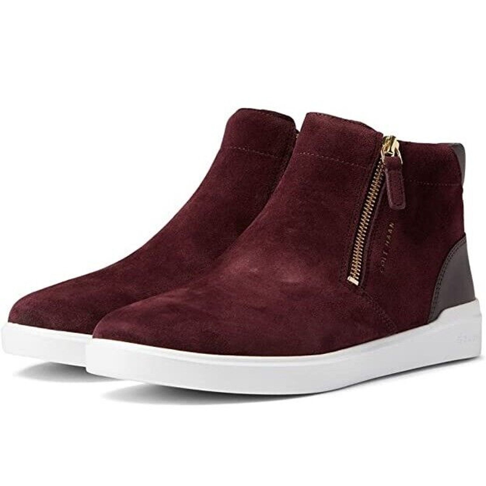 Cole Haan Cole Haan Women Maroon Suede Casual Ankle Sneakers Size 6.5M Size US 6.5 / IT 36.5 - 1 Thumbnail