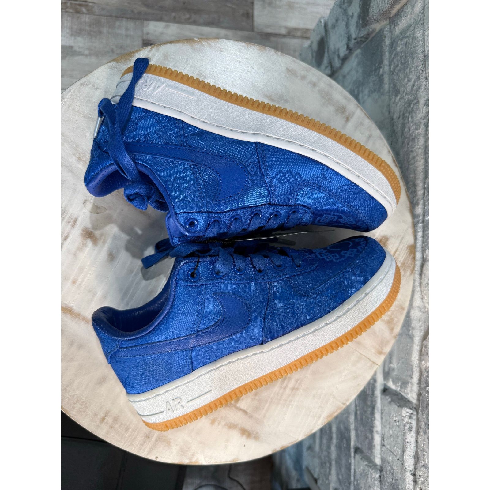 CLOT × Nike Nike Air Force 1 Low Clot Blue Silk Size 4 Size US 5 / EU 37 - 5 Thumbnail