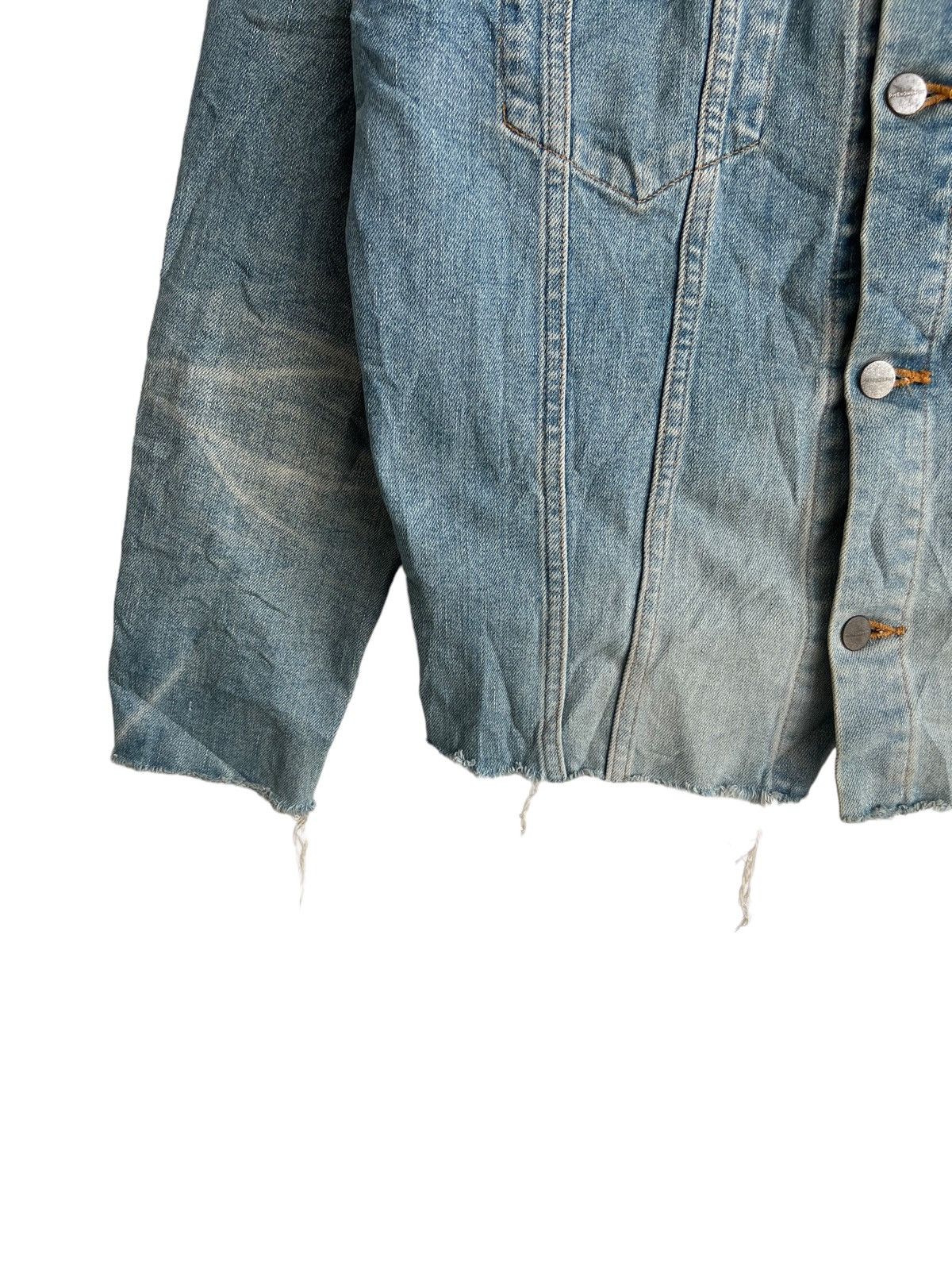 PHENOMENON 2019 Runway Phenomenon Cuff Collar Distress Denim Jacket Size US M / EU 48-50 / 2 - 6 Thumbnail