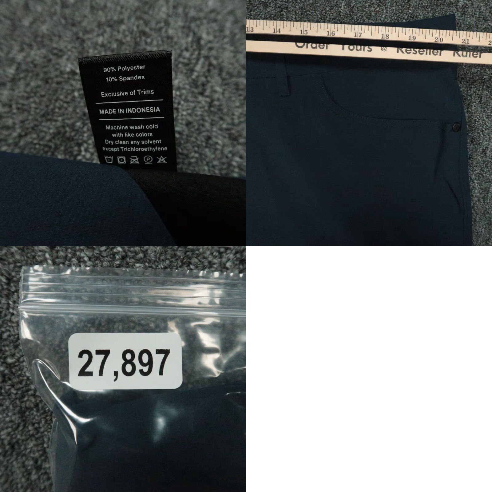 Vintage Public Rec Pants Mens 42x34 Blue Workday Five Pocket Slim Straight Stretch NWT Size US 42 / EU 58 - 8 Thumbnail