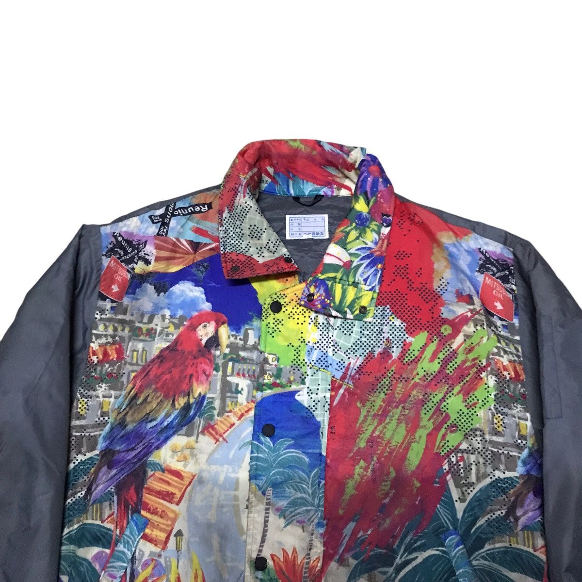 Japanese Brand Vintage Mitsubishi Oil Racing Bomber style jacket Sun faded Size US L / EU 52-54 / 3 - 3 Thumbnail