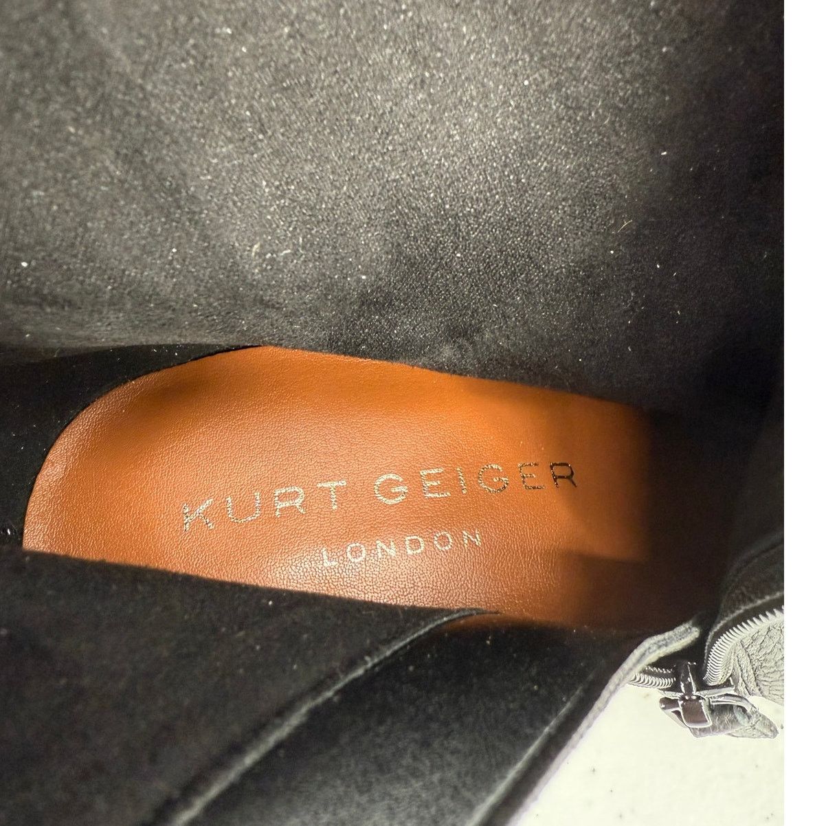 Kurt Geiger NEW Kurt Geiger Soho Pebbled Leather Side Zip Ankle Booties Size US 8 / IT 38 - 9 Thumbnail