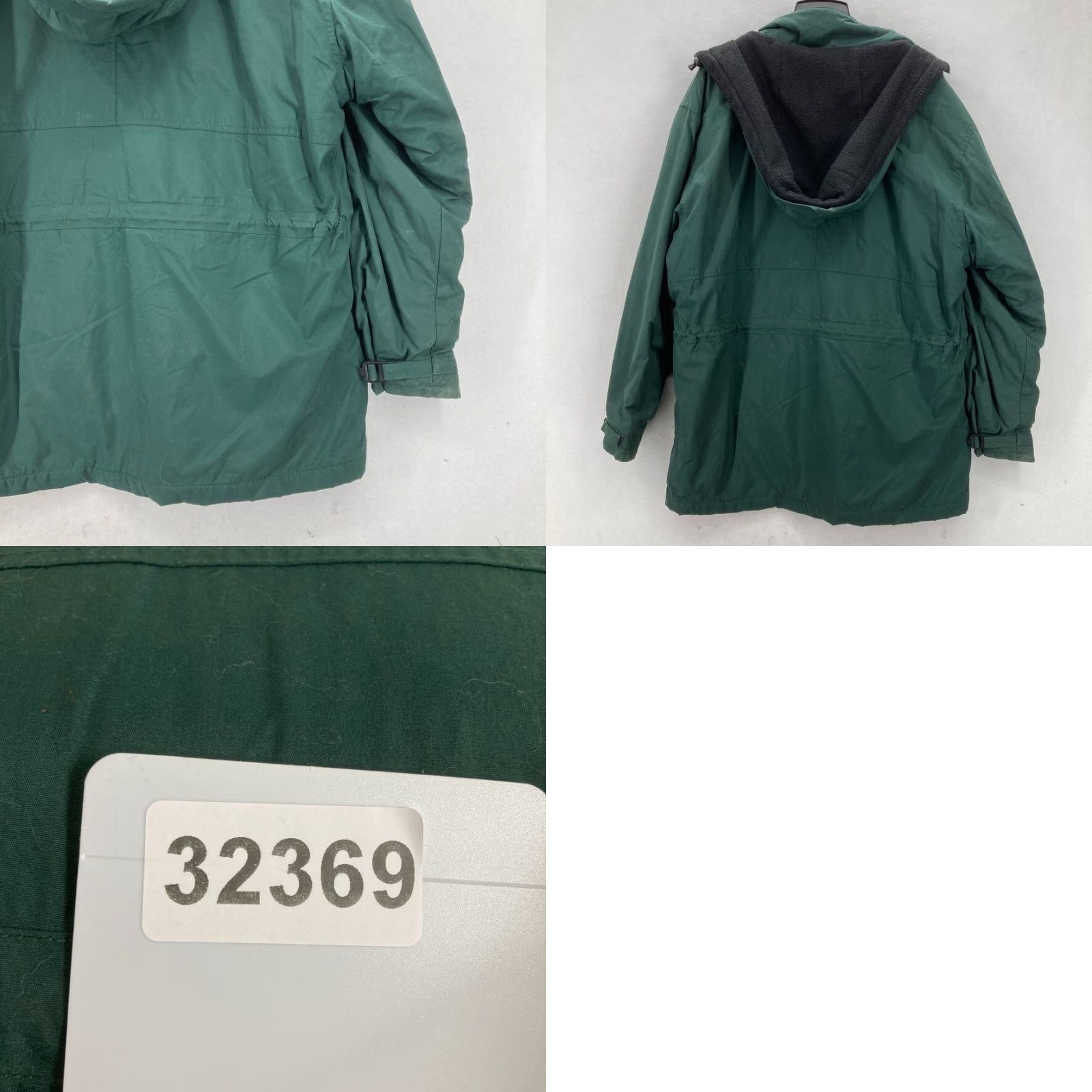 Gap GAP Hooded Nylon Par ka Jacket M Green Vintage Parka Men Lined Fleece Insulated Size US M / EU 48-50 / 2 - 9 Thumbnail