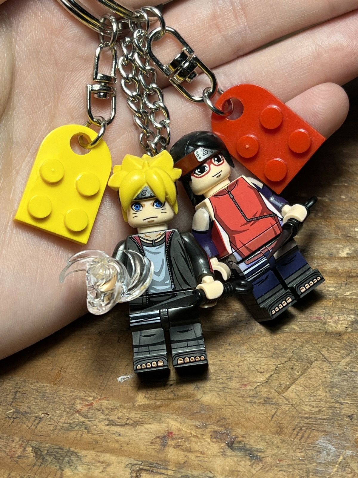 Anime naruto boruto sarada minifigure anime matching keychain Size ONE SIZE - 1 Thumbnail