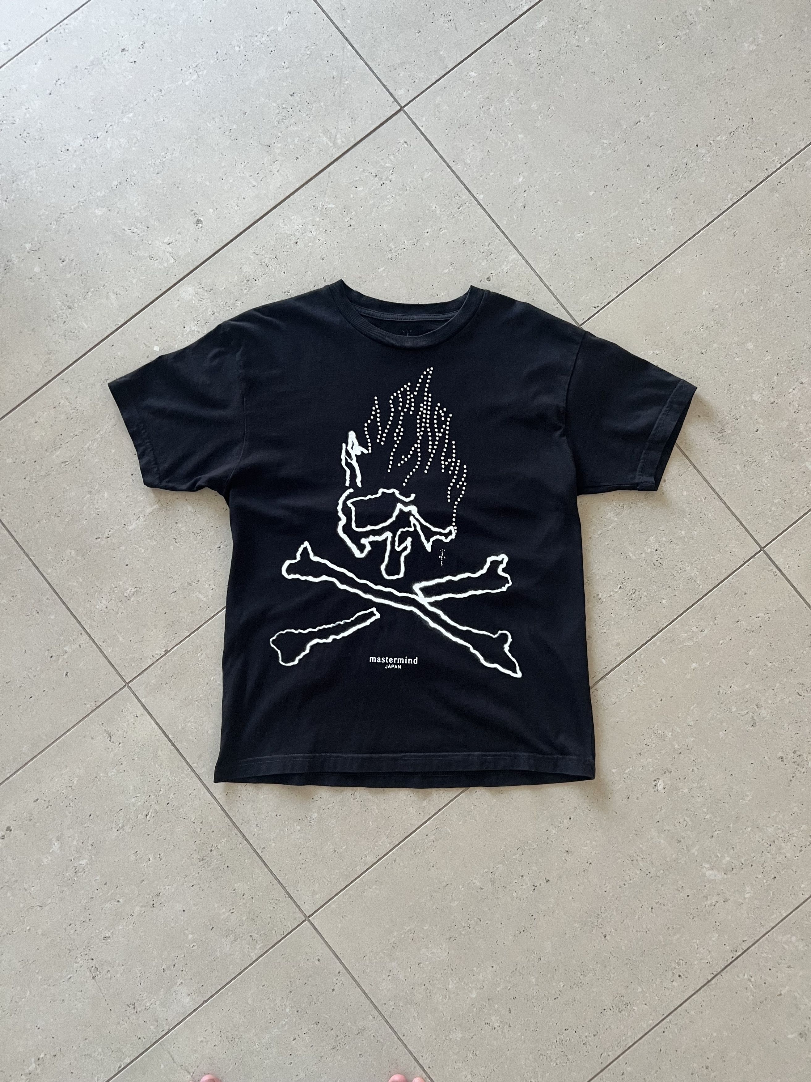 Travis Scott x Mastermind Tシャツ Travis Scott Cactus Jack For Mastermind Skull T-shirt Black