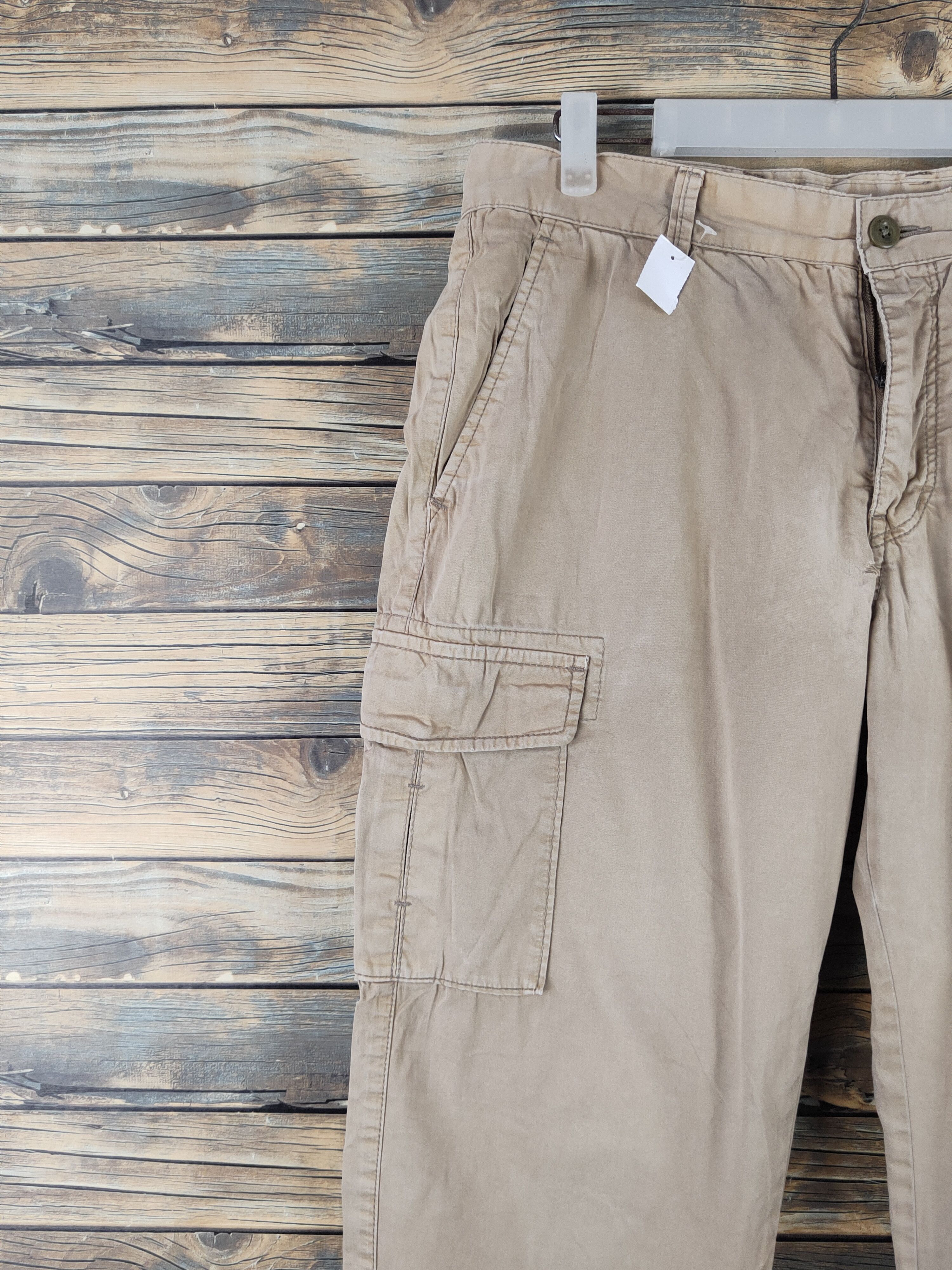Japanese Brand DL Uniqlo Beige Multipocket Cargo Pants #1959 Size US 32 / EU 48 - 4 Thumbnail