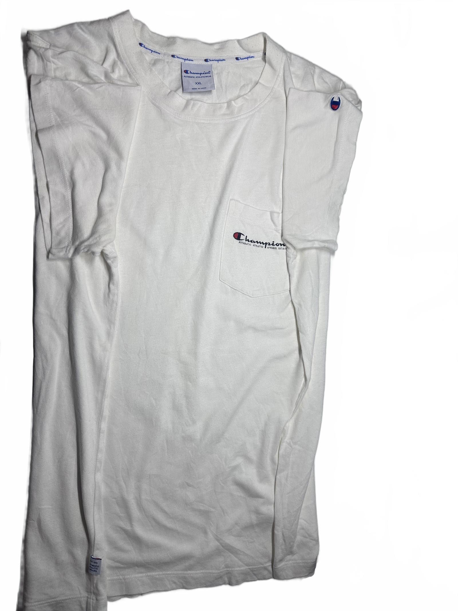 Champion Champion Classic White Pocket T-Shirt Size US XXL / EU 58 / 5 - 3 Thumbnail