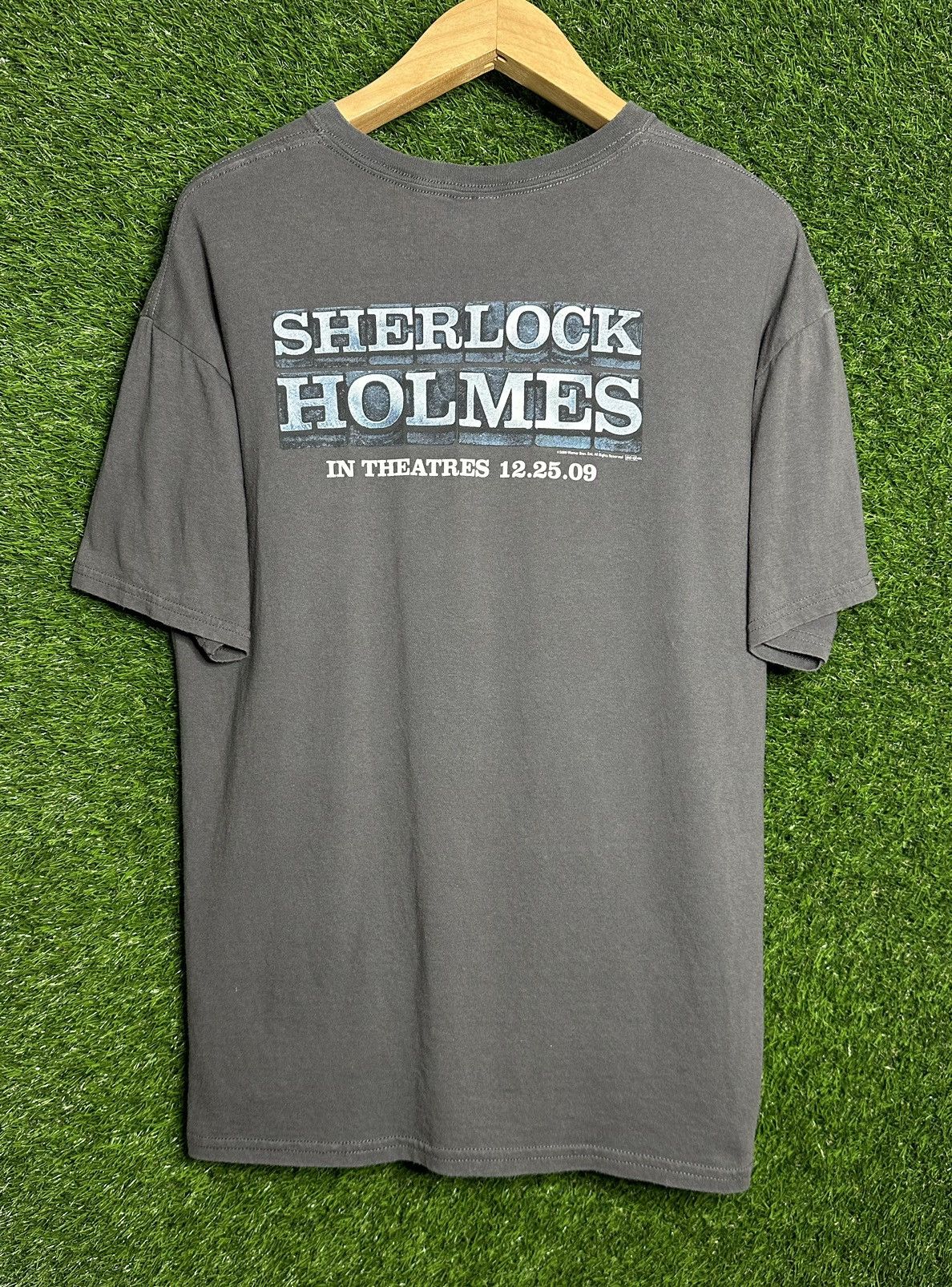 Vintage 🚨Vintage Sherlock Holmes 2009 Movie Promo T-Shirt Size US L / EU 52-54 / 3 - 1 Thumbnail
