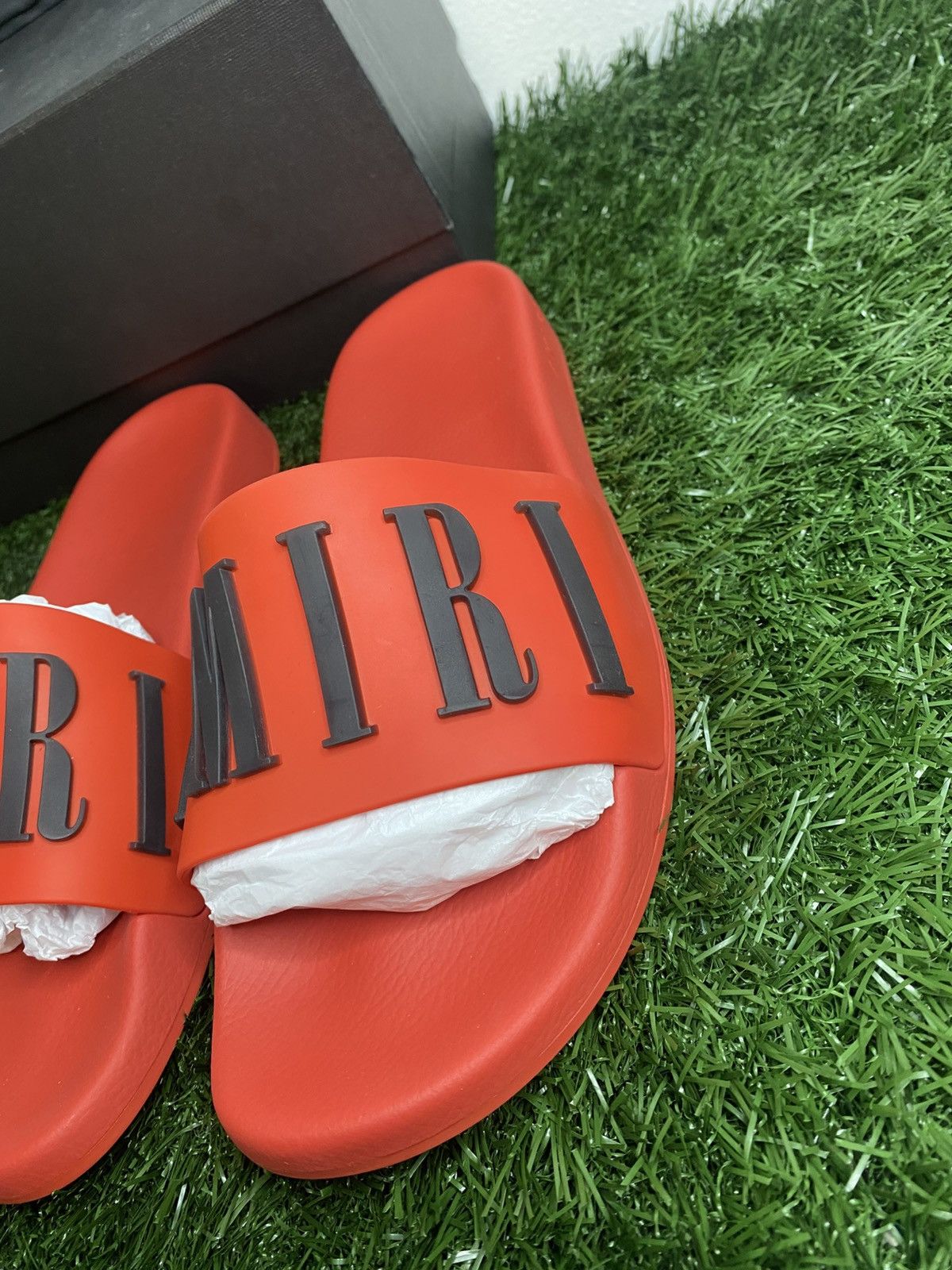 Amiri Amiri Logo Slides ‘ Red ’ | BRAND NEW! Size US 9 / EU 42 - 7 Thumbnail