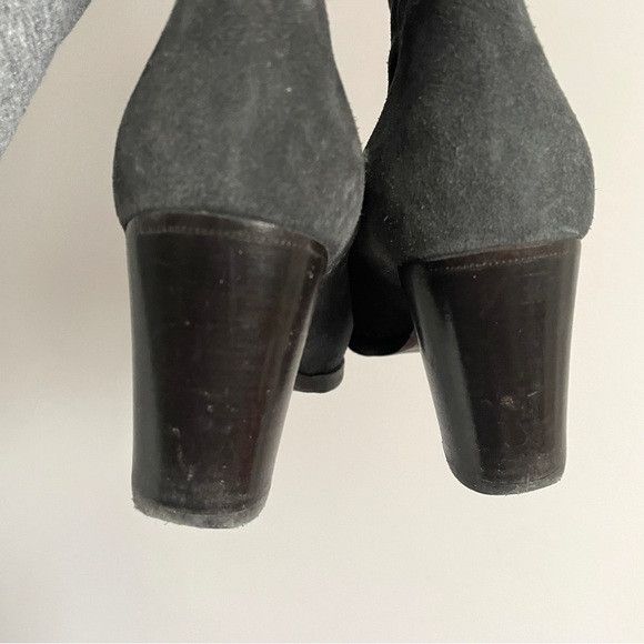10 Corso Como Gray Suede Over The Knee Heeled Boots - 36 / 5.5-6US ​🇮🇹 Size US 6 / IT 36 - 6 Thumbnail