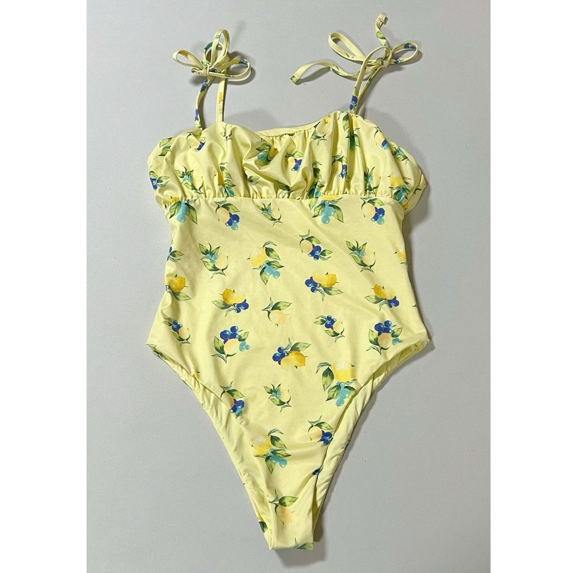 Asos × Designer × Vintage Lemon Blueberries One-Piece Bathing Suit Swimsuit Size 6 🫐✨ Size M / US 6-8 / IT 42-44 - 1 Thumbnail