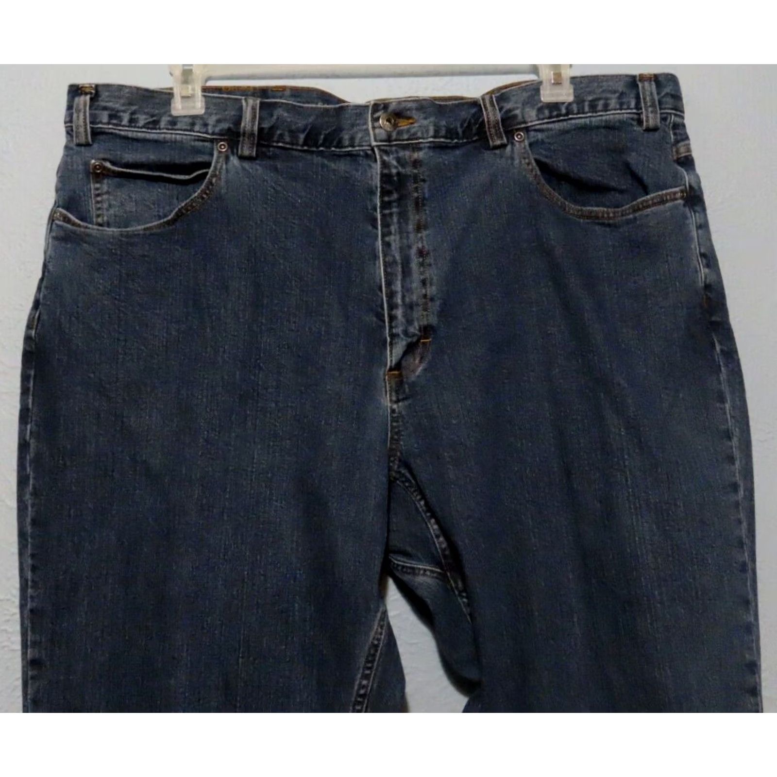 Vintage Duluth Flex Weekender Jeans Men's 5-Pocket Denim Blue 44x32 Regular Relaxed Straight Belt Loops Size US 44 / EU 60 - 3 Thumbnail