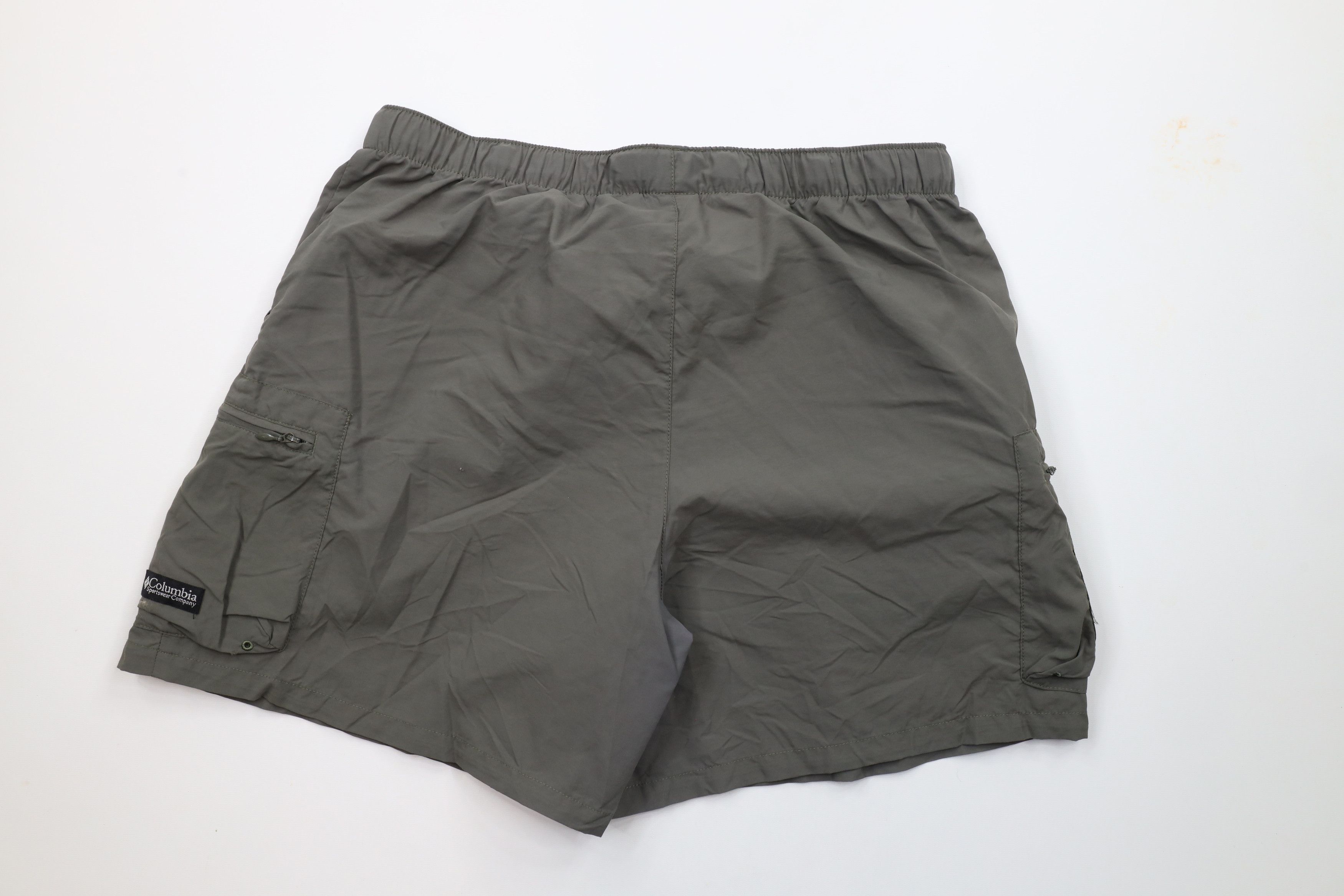 Columbia × Vintage Vintage 90s Columbia Above Knee Shorts Nylon Green Size US 34 / EU 50 - 8 Thumbnail