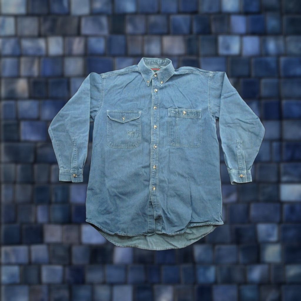 Denime VINTAGE Colter Denim Shirt Men’s M Blue 90's Western Button-Up Long Sleeve Casual Workwear Collared Size US M / EU 48-50 / 2 - 1 Thumbnail