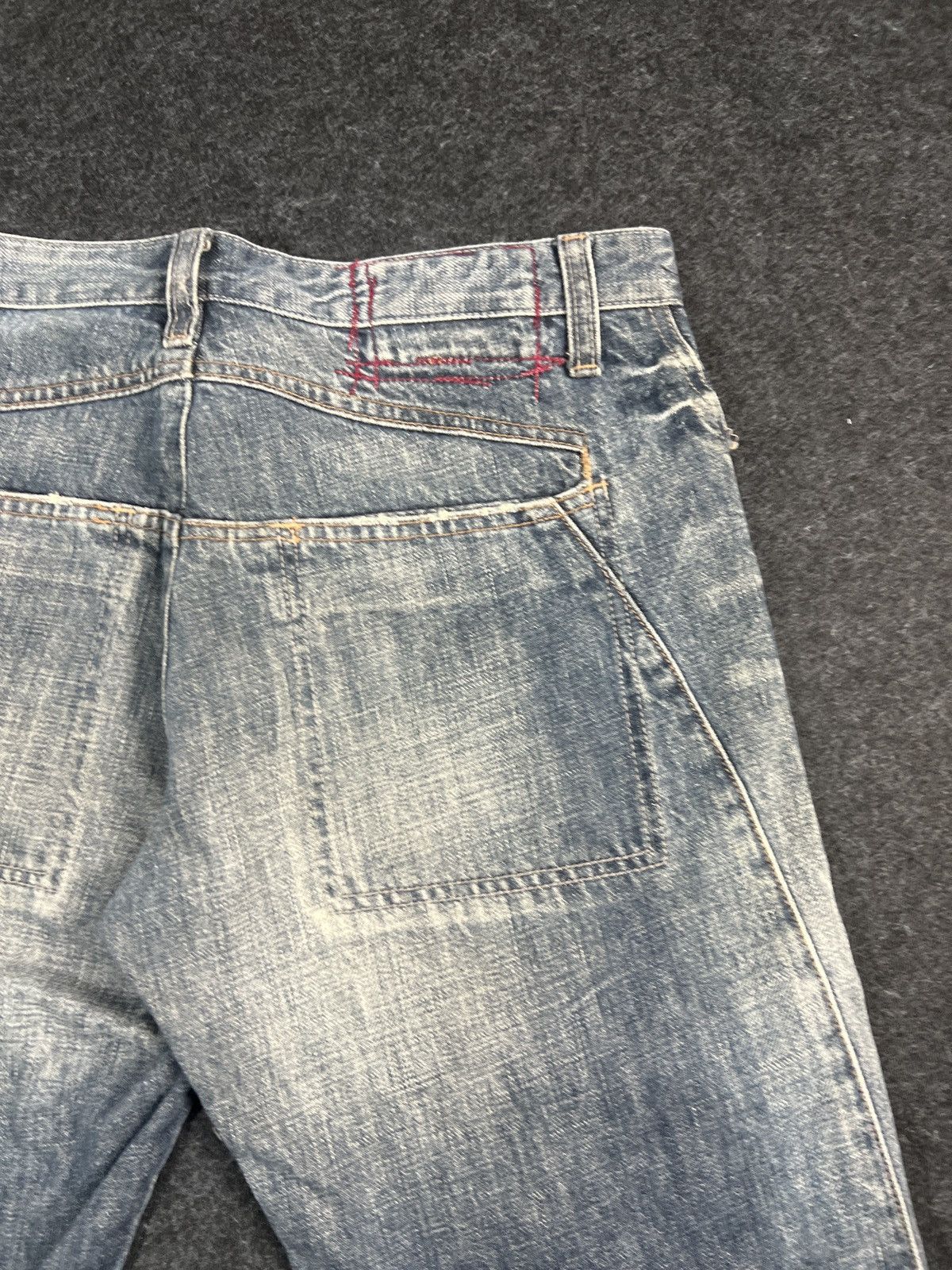 Marithe + Francois Girbaud Marithe Francois Girbaud Baggy Double Knee Faded Jeans Size US 30 / EU 46 - 3 Thumbnail